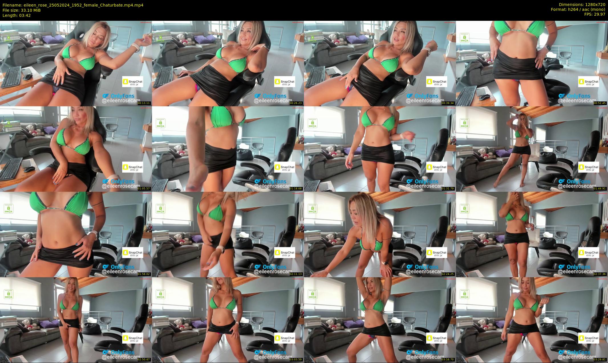 eileen_rose — 4 minute Chaturbate female cam show recording, 720p, May 25, 2024
