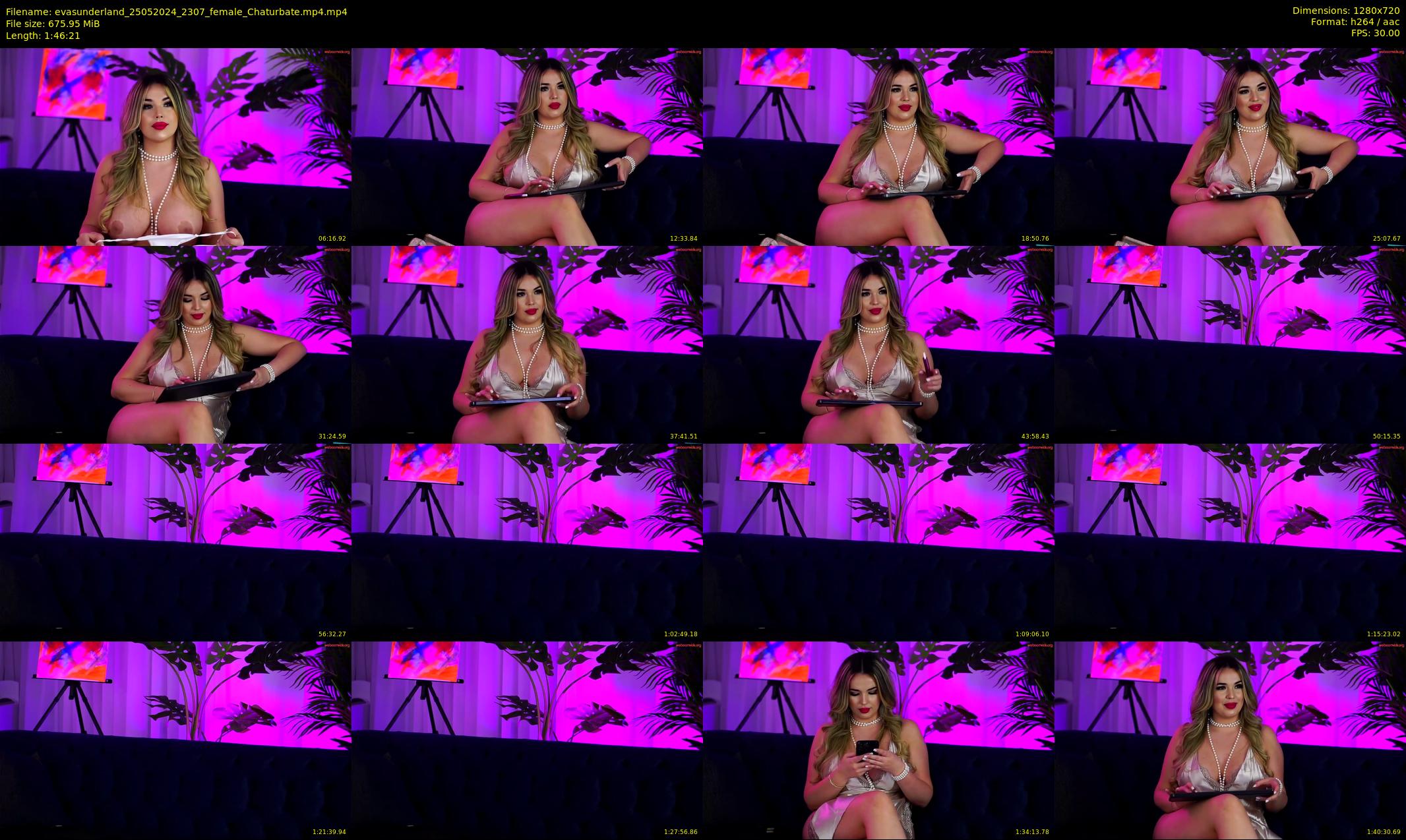 evasunderland — 107 minute Chaturbate female cam show recording, 720p, May 25, 2024