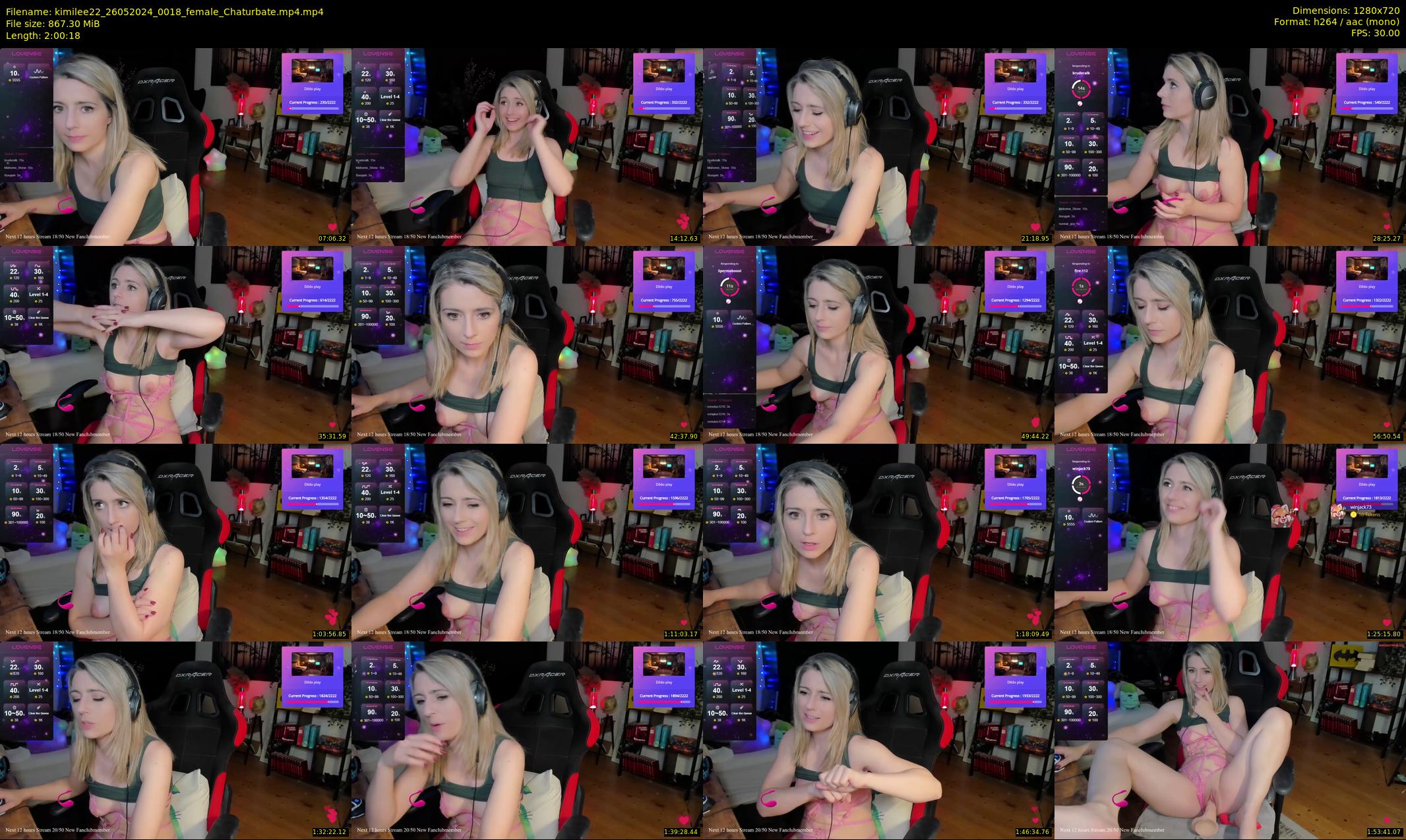 kimilee22 — 121 minute Chaturbate female cam show recording, 720p, May 26, 2024