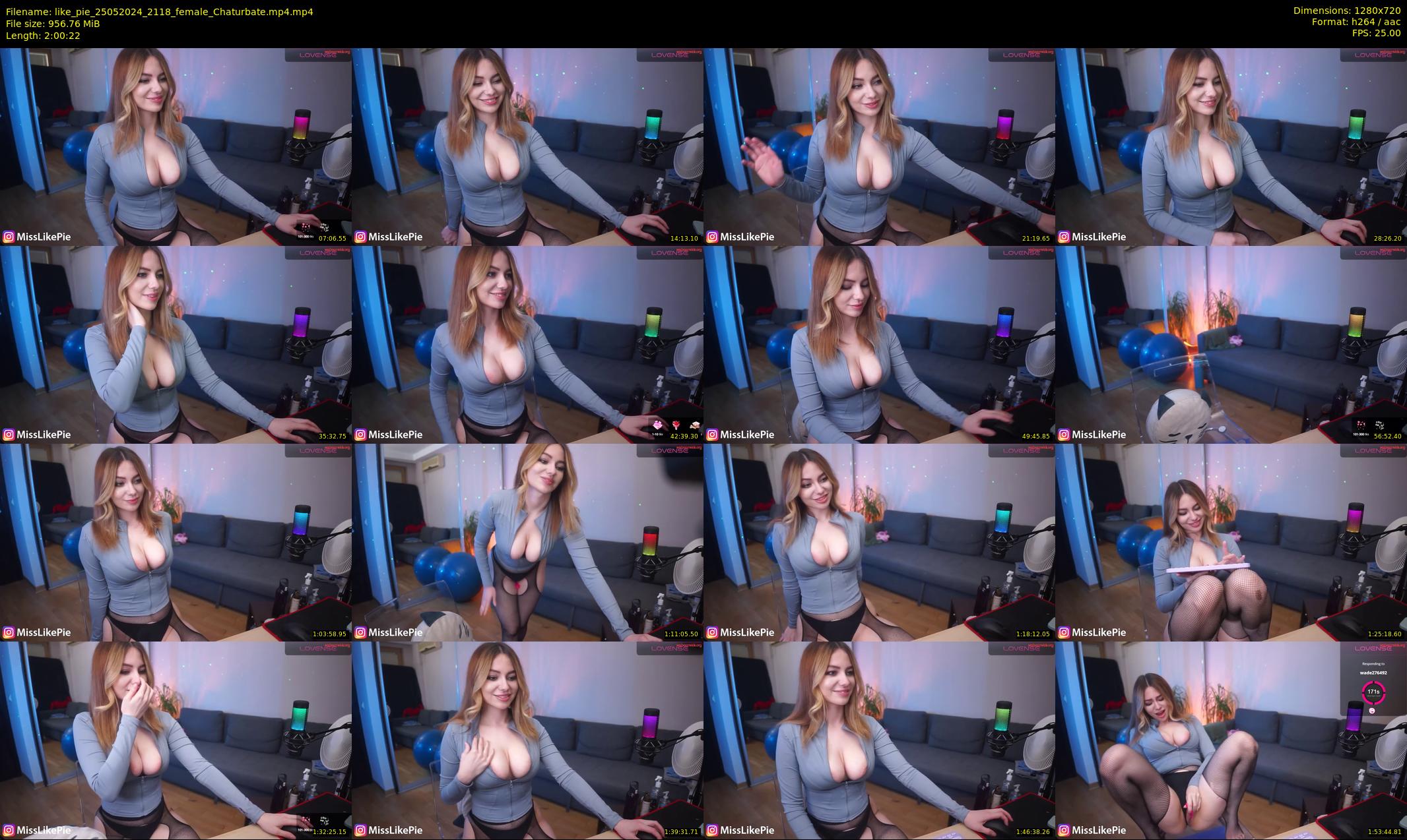 like_pie — 121 minute Chaturbate couple cam show recording, 720p, May 25, 2024