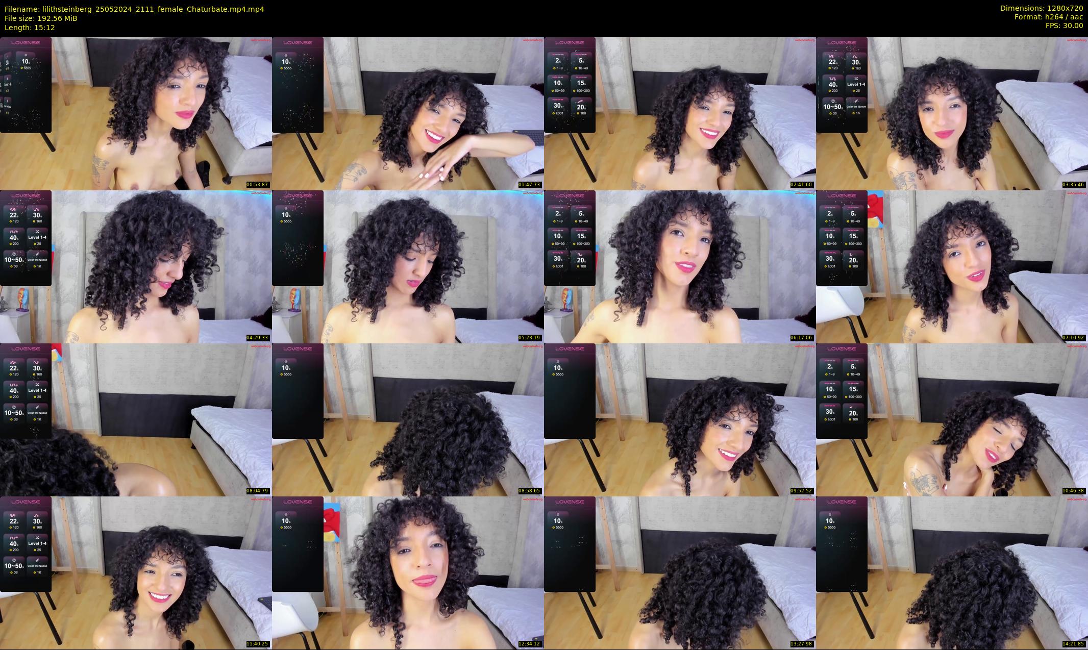 lilithsteinberg — 16 minute Chaturbate female cam show recording, 720p, May 25, 2024