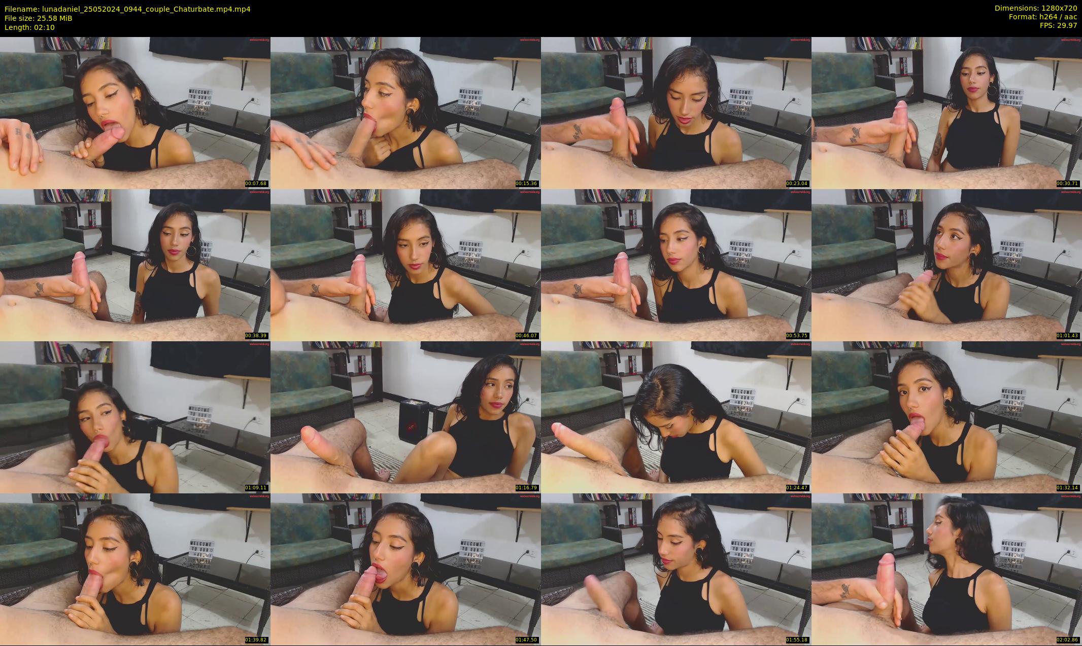 lunadaniel — 3 minute Chaturbate couple cam show recording, 720p, May 25, 2024