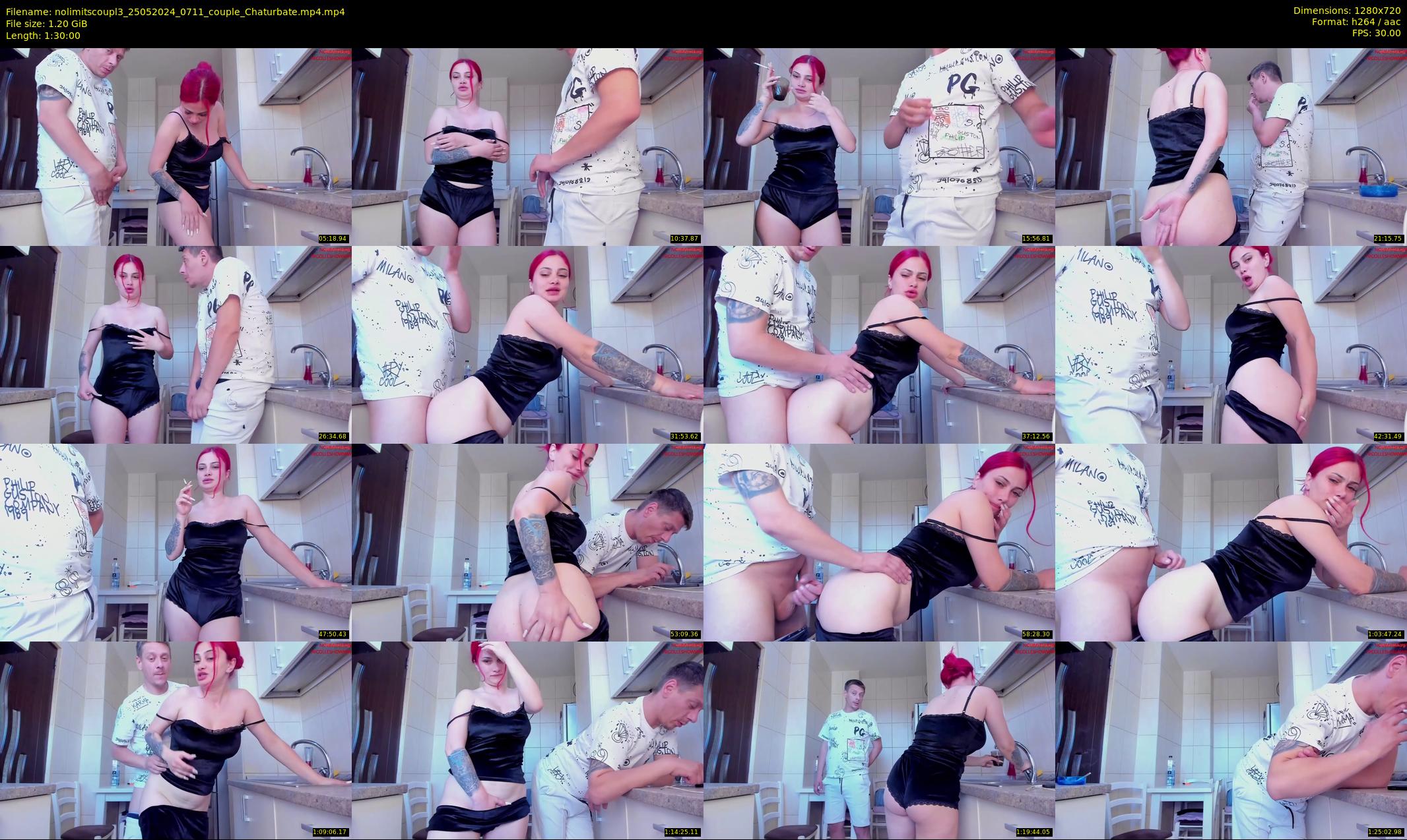 nolimitscoupl3 — 90 minute Chaturbate couple cam show recording, 720p, May 25, 2024