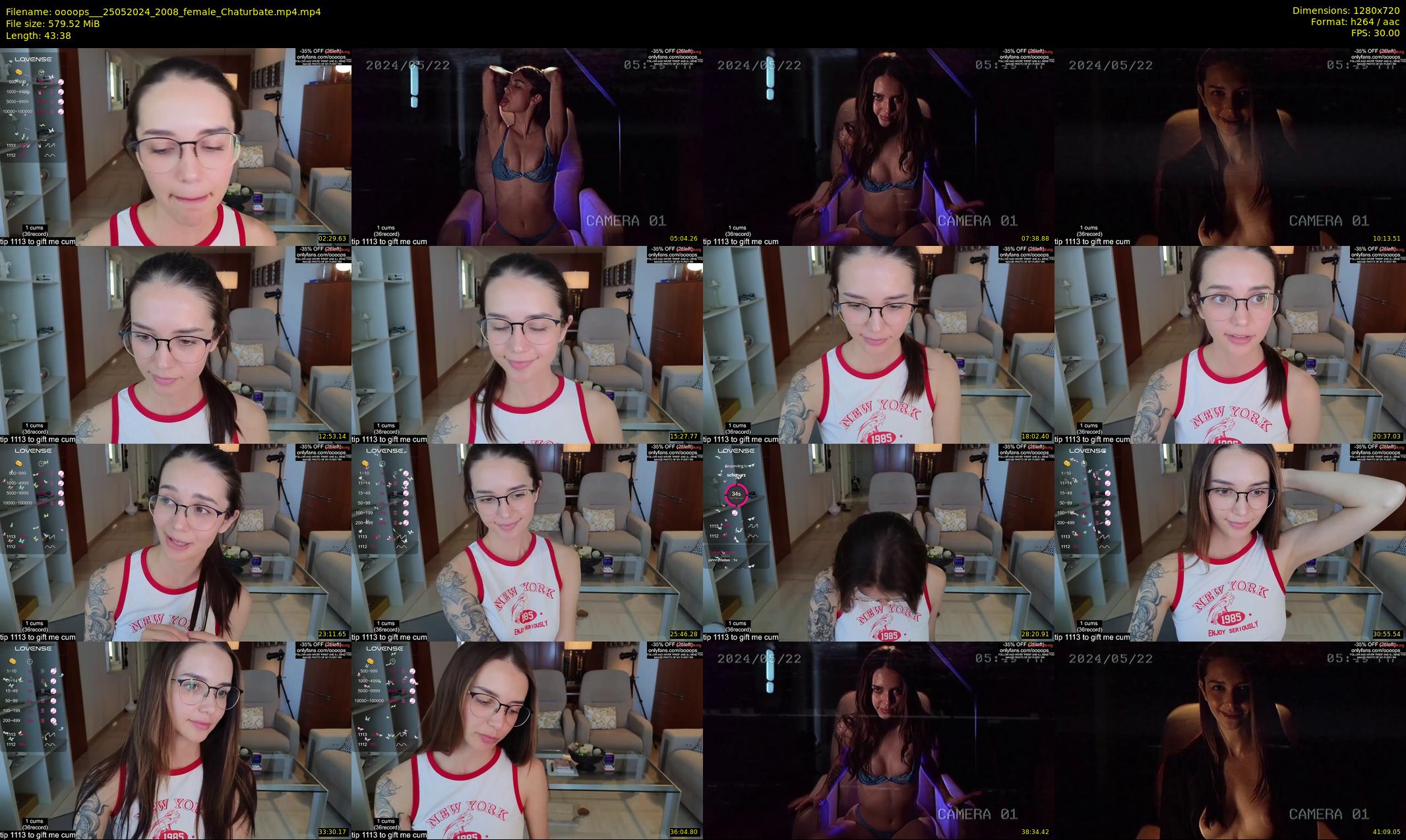 oooops__ — 44 minute Chaturbate female cam show recording, 720p, May 25, 2024