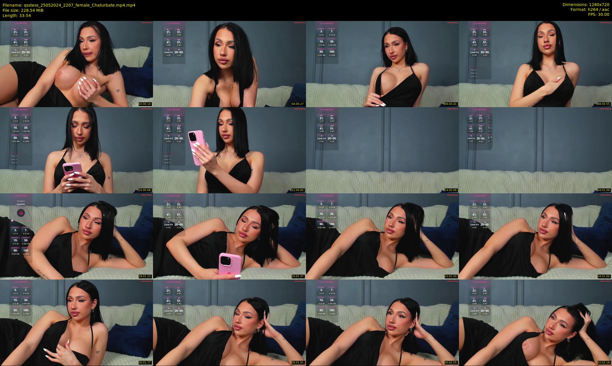 qsstess — 34 minute Chaturbate female cam show recording, 720p, May 25, 2024