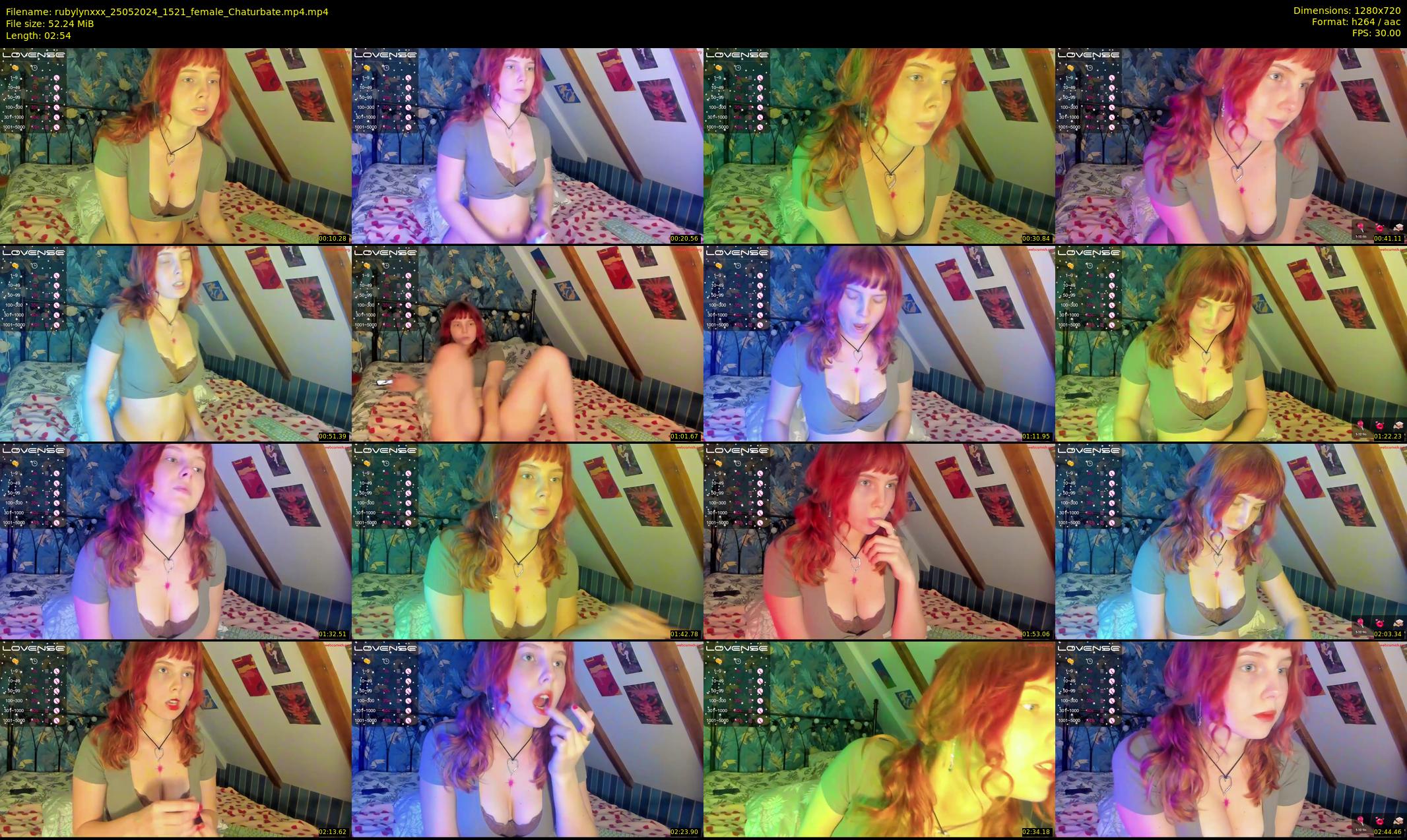 rubylynxxx — 3 minute Chaturbate female cam show recording, 720p, May 25, 2024
