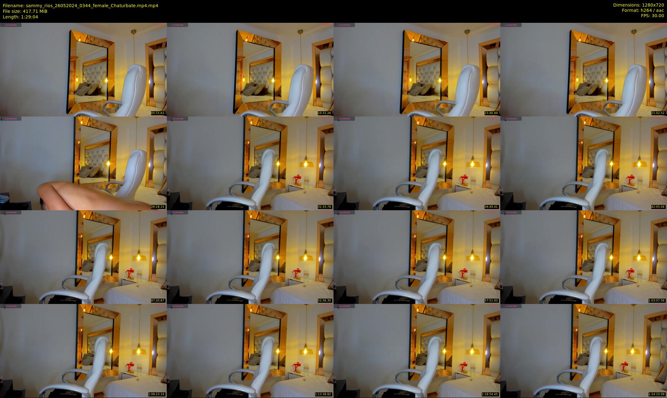 sammy_rios — 90 minute Chaturbate female cam show recording, 720p, May 26, 2024