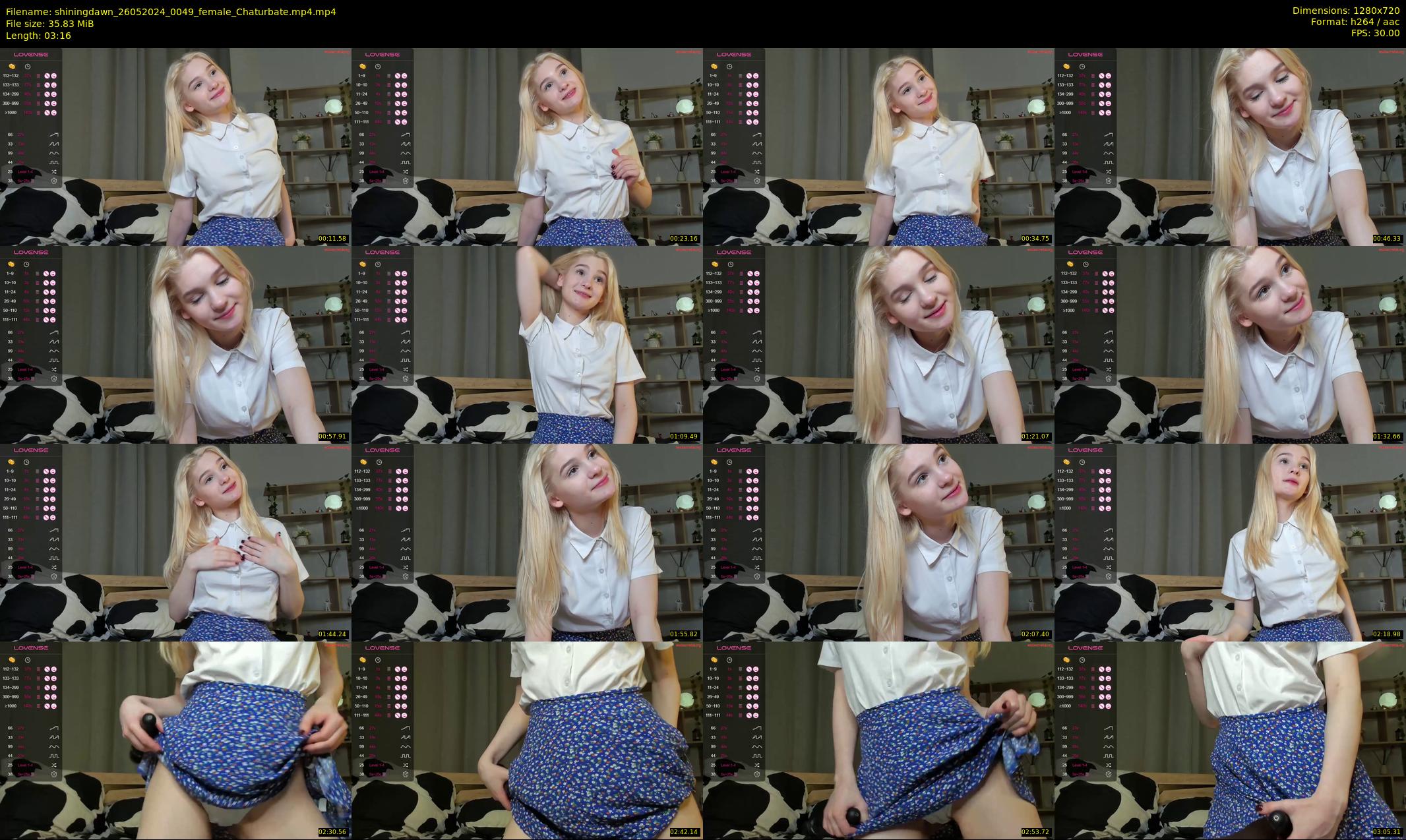 shiningdawn — 4 minute Chaturbate female cam show recording, 720p, May 26, 2024