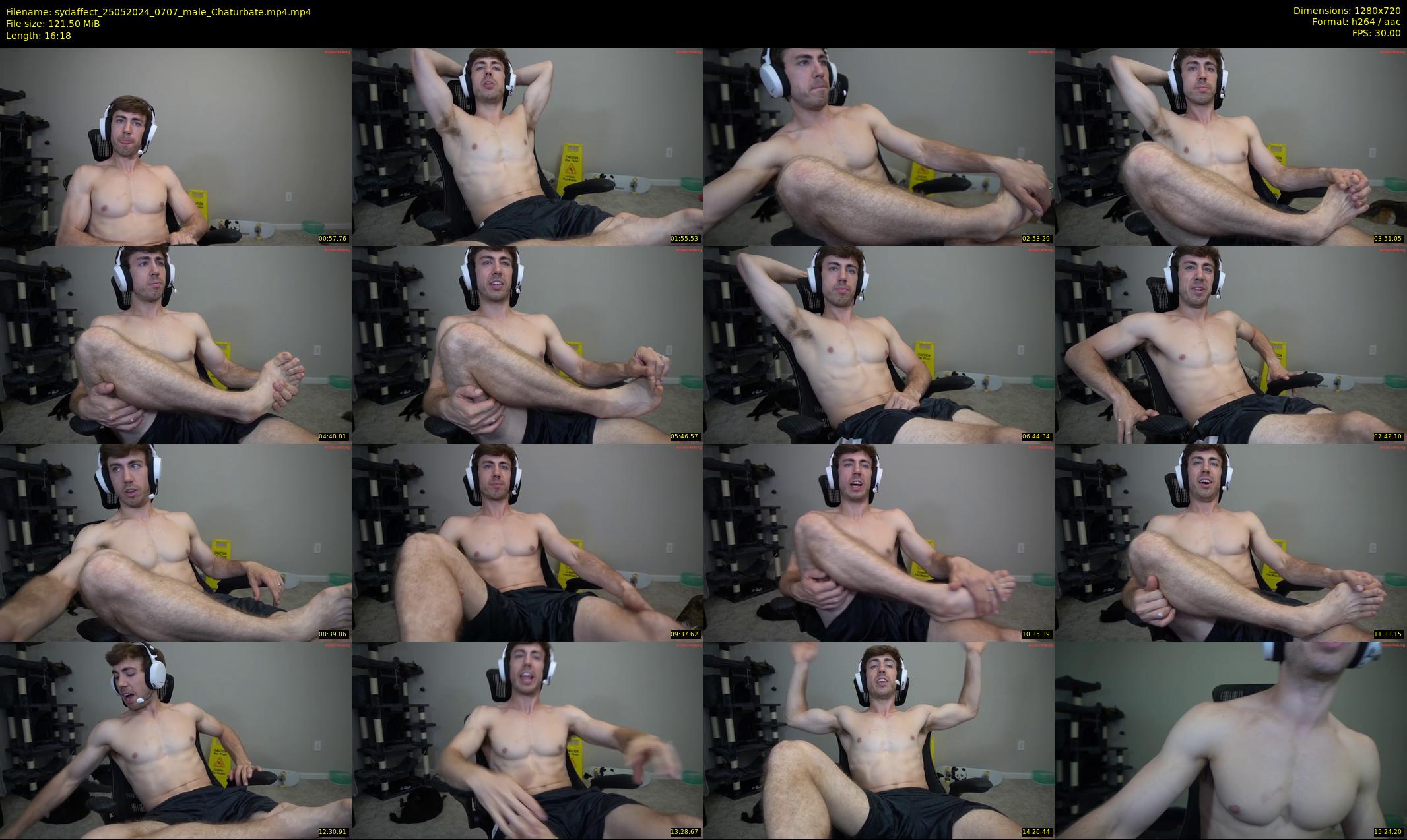 sydaffect — 17 minute Chaturbate male cam show recording, 720p, May 25, 2024