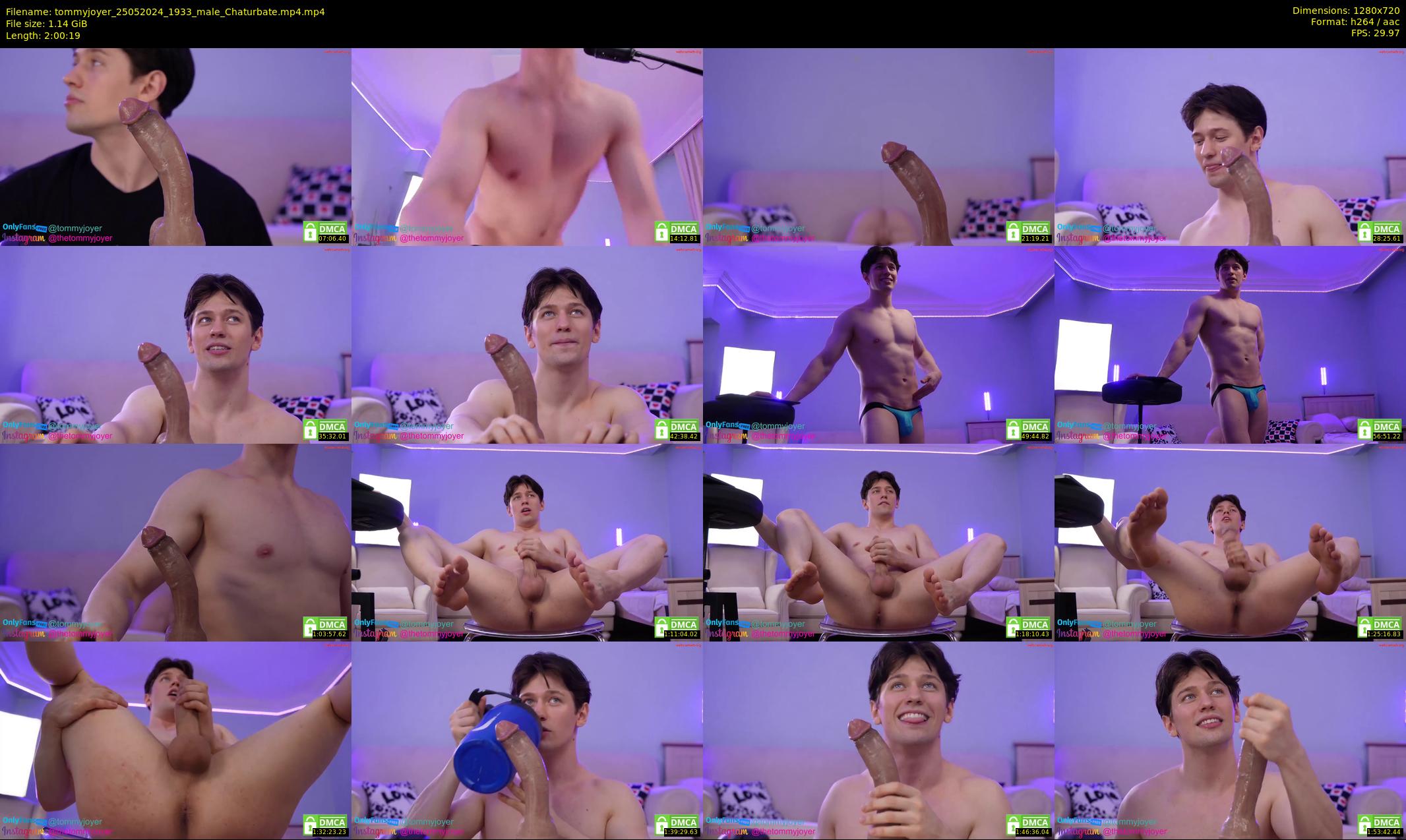 tommyjoyer — 121 minute Chaturbate male cam show recording, 720p, May 25, 2024