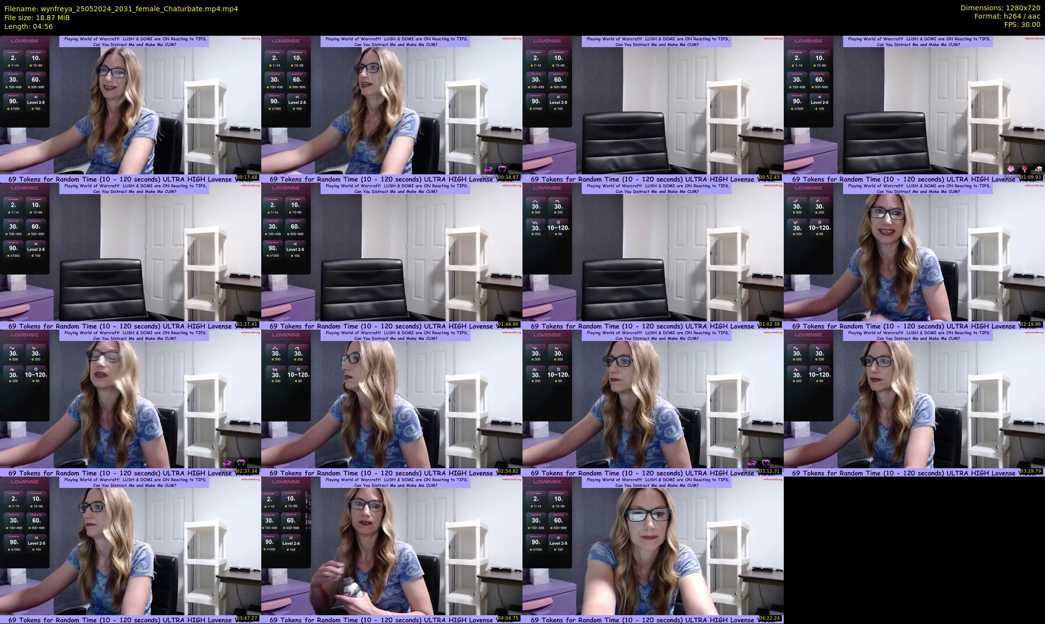 wynfreya — 5 minute Chaturbate female cam show recording, 720p, May 25, 2024