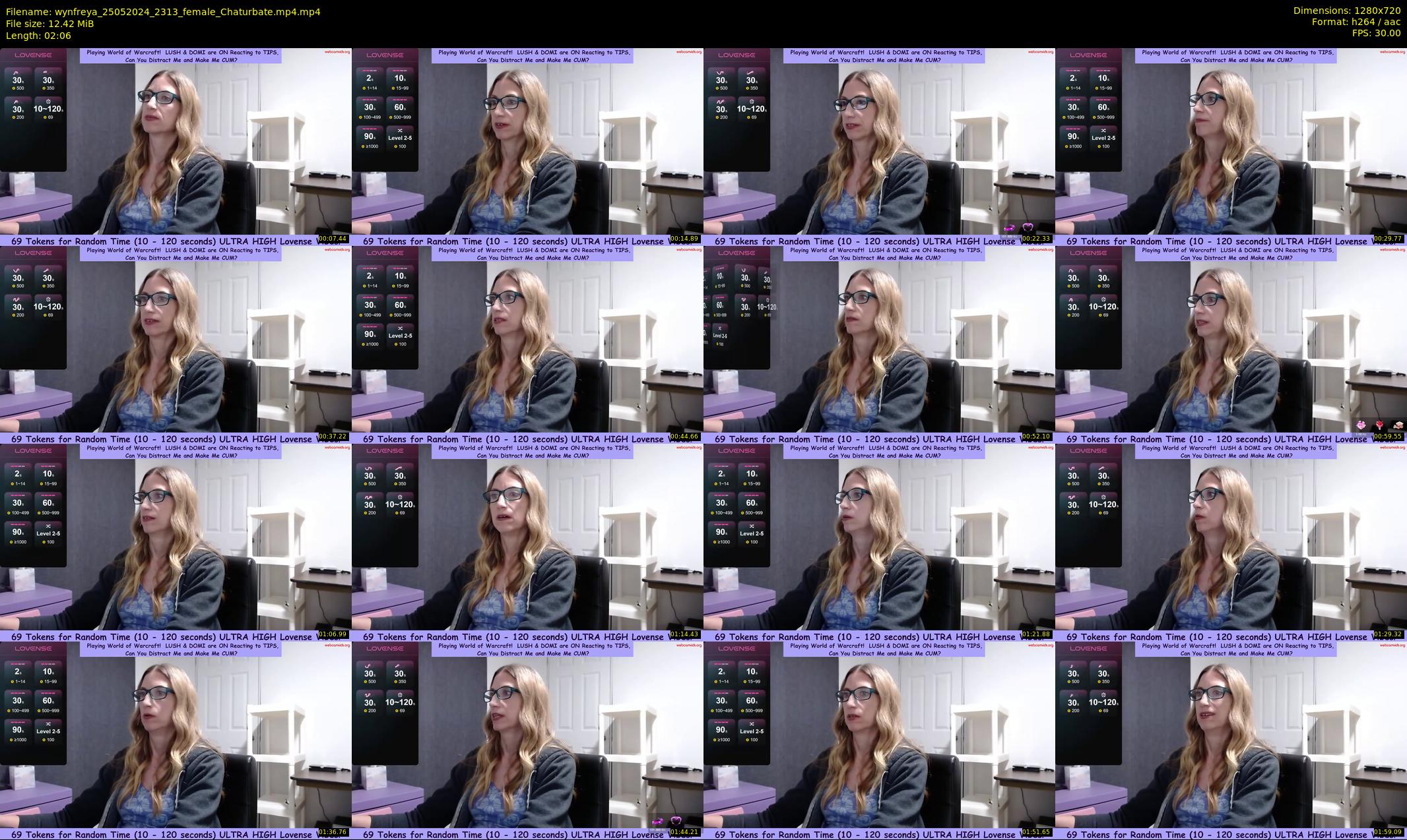 wynfreya — 3 minute Chaturbate female cam show recording, 720p, May 25, 2024