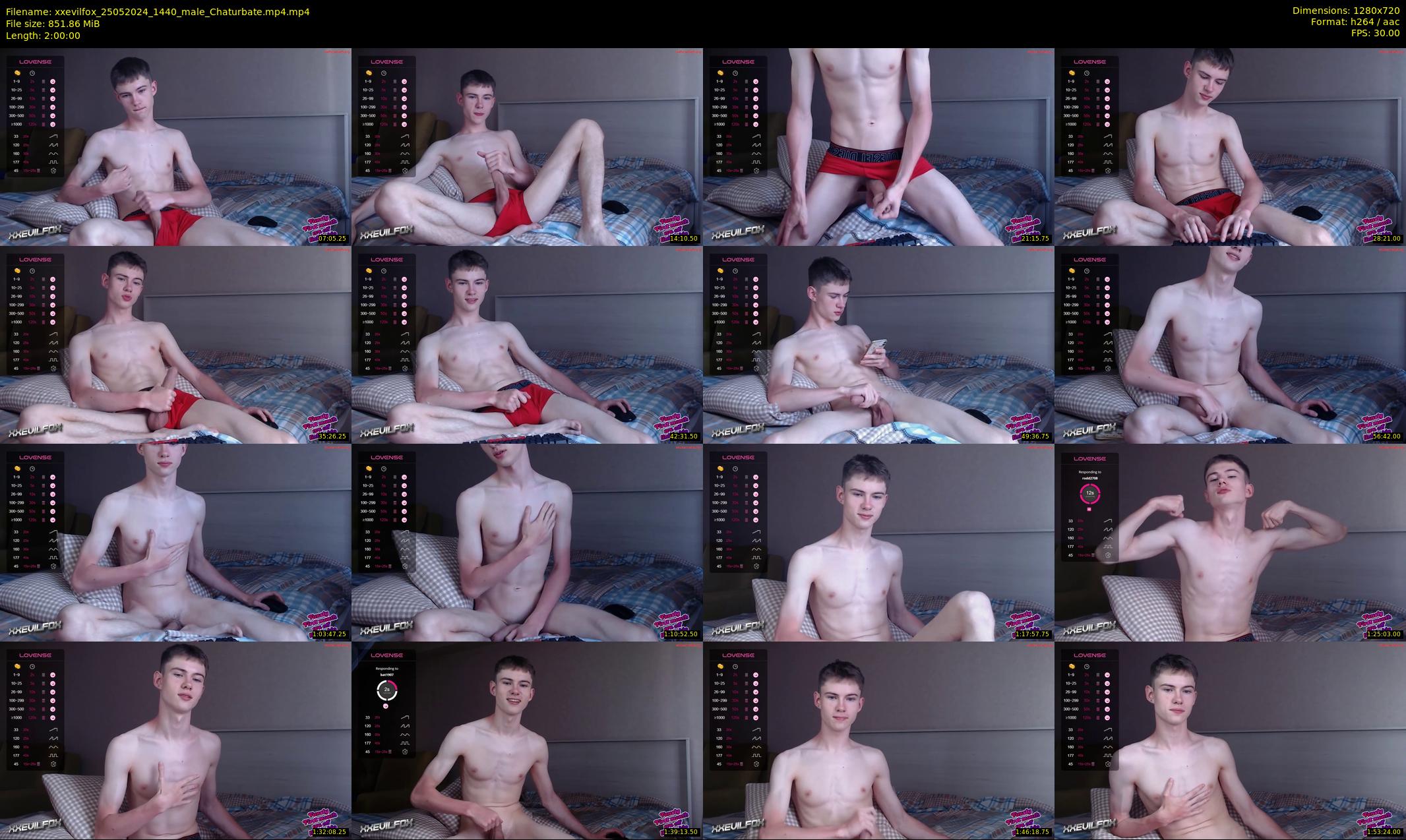 xxevilfox — 120 minute Chaturbate male cam show recording, 720p, May 25, 2024