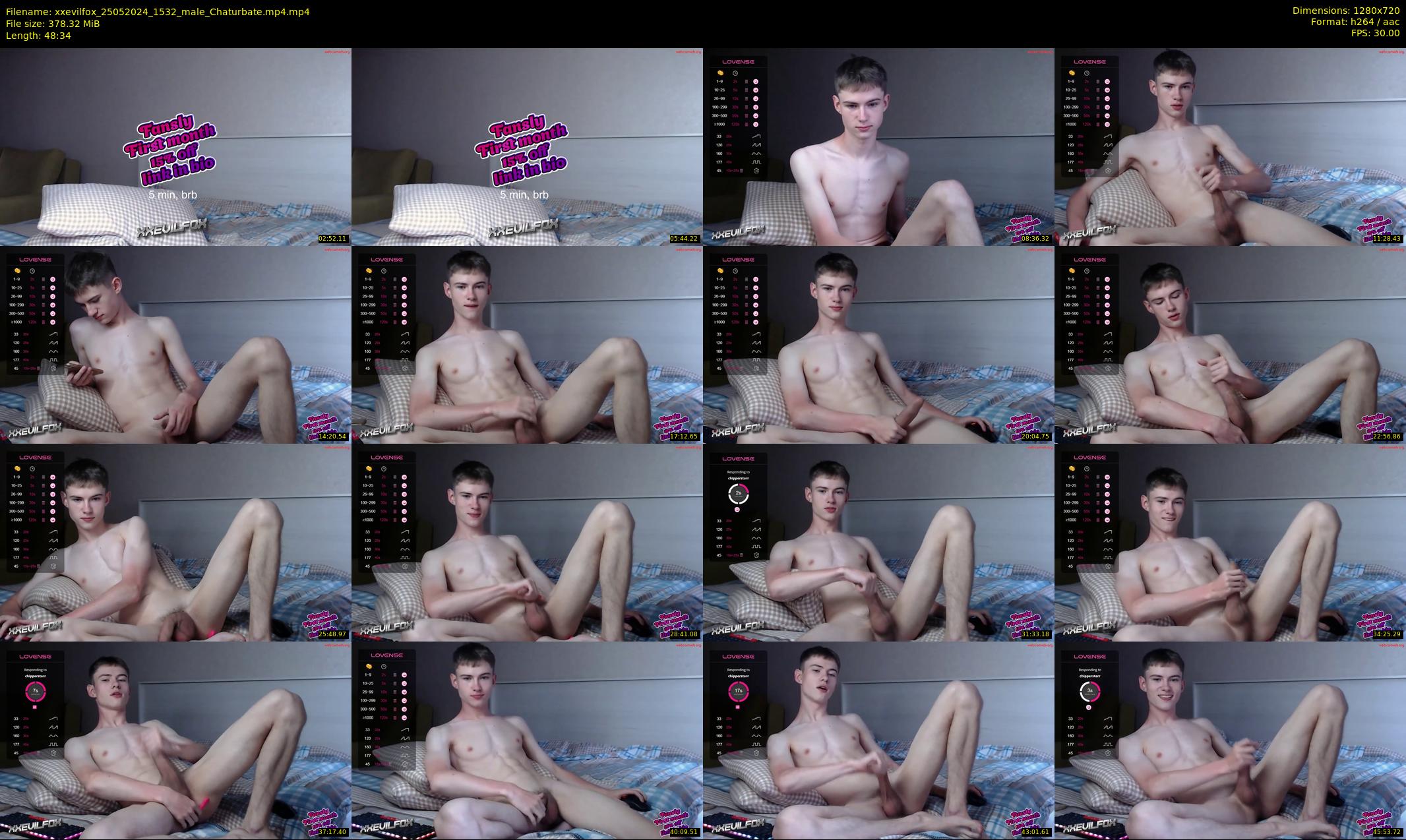 xxevilfox — 49 minute Chaturbate male cam show recording, 720p, May 25, 2024