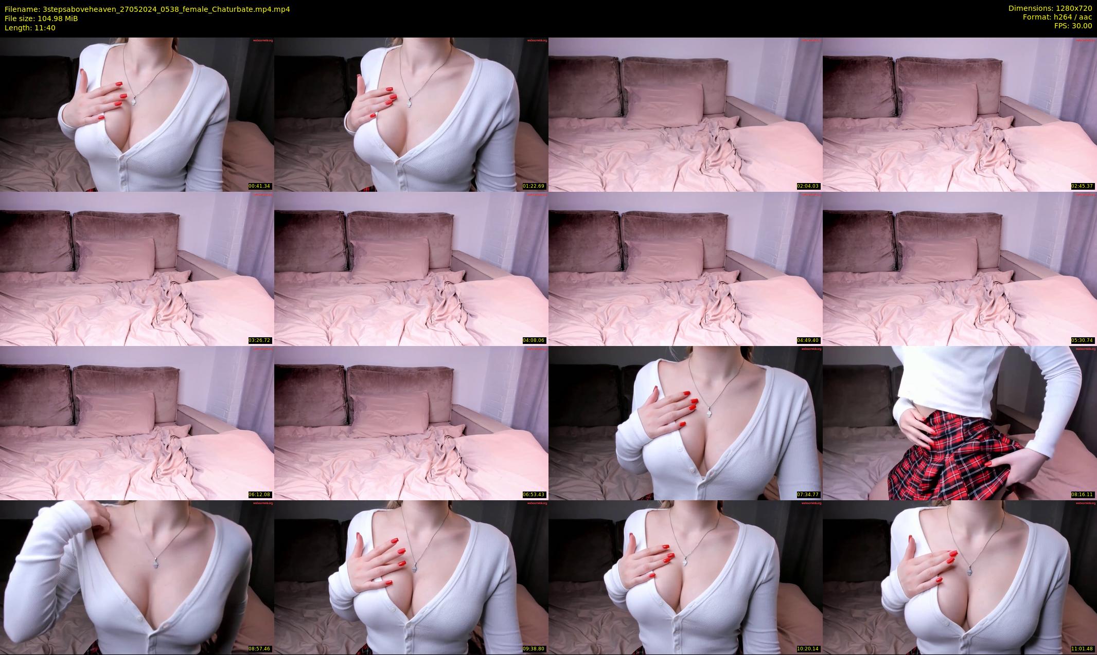3stepsaboveheaven — 12 minute Chaturbate female cam show recording, 720p, May 27, 2024