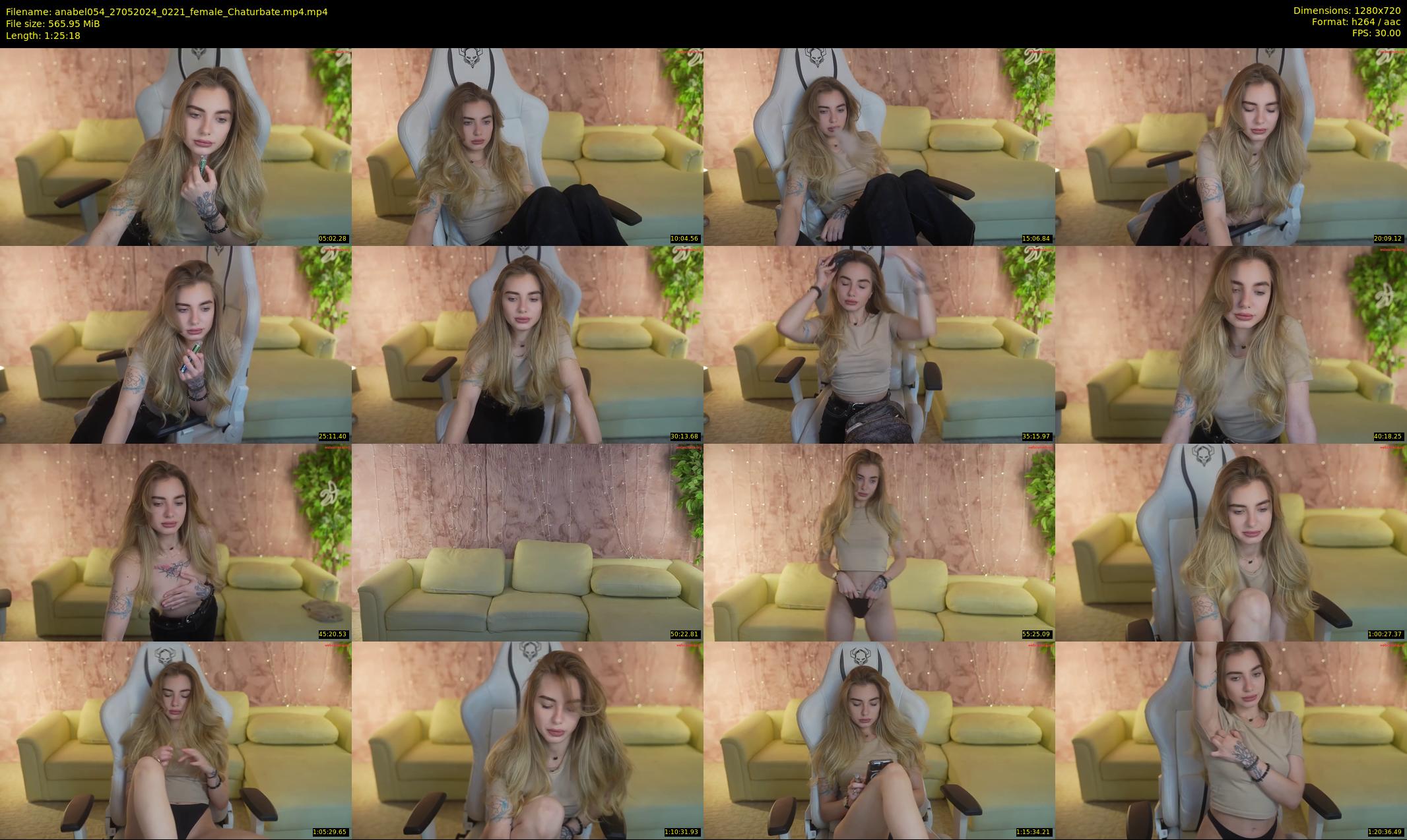 anabel054 — 86 minute Chaturbate female cam show recording, 720p, May 27, 2024