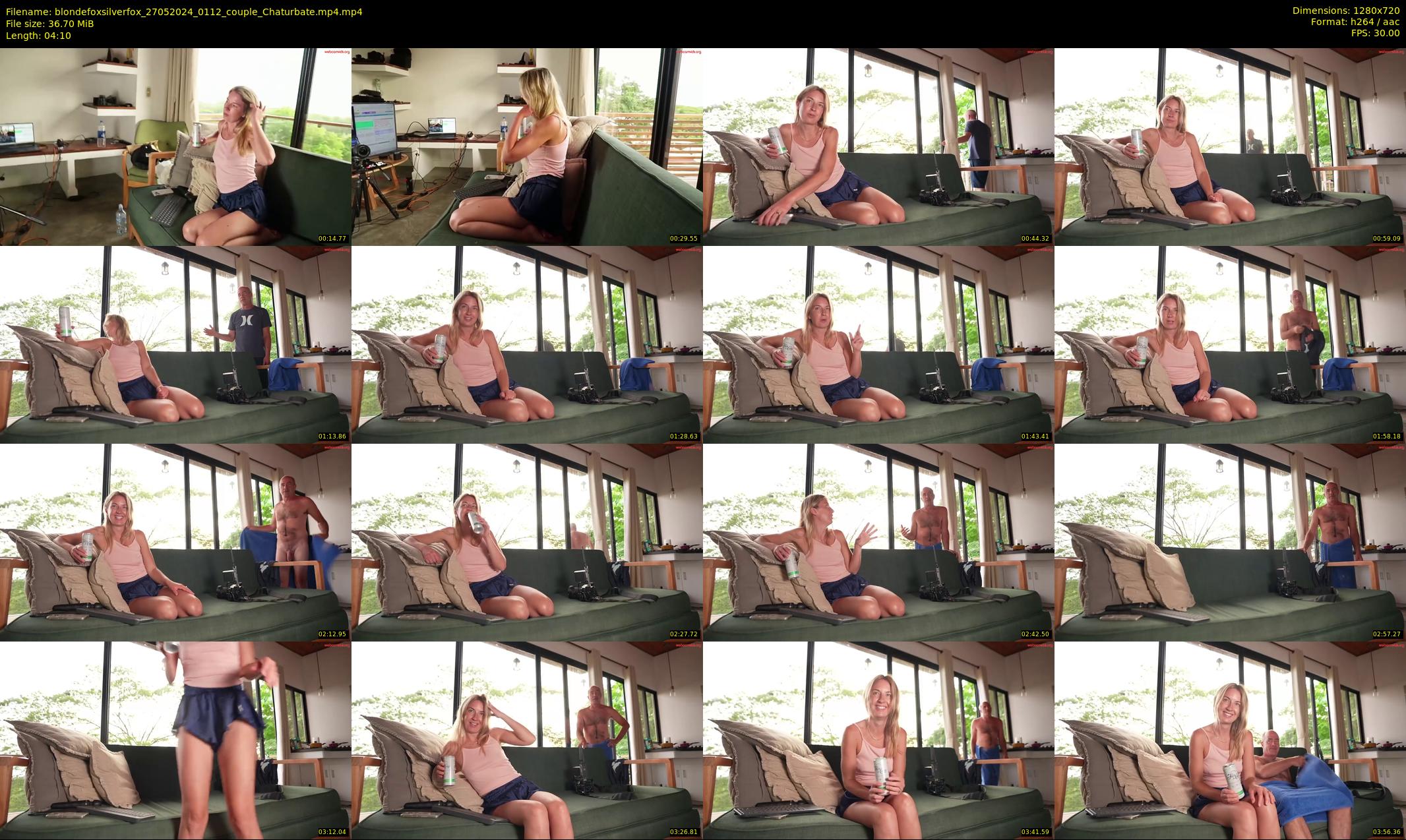 blondefoxsilverfox — 5 minute Chaturbate couple cam show recording, 720p, May 27, 2024