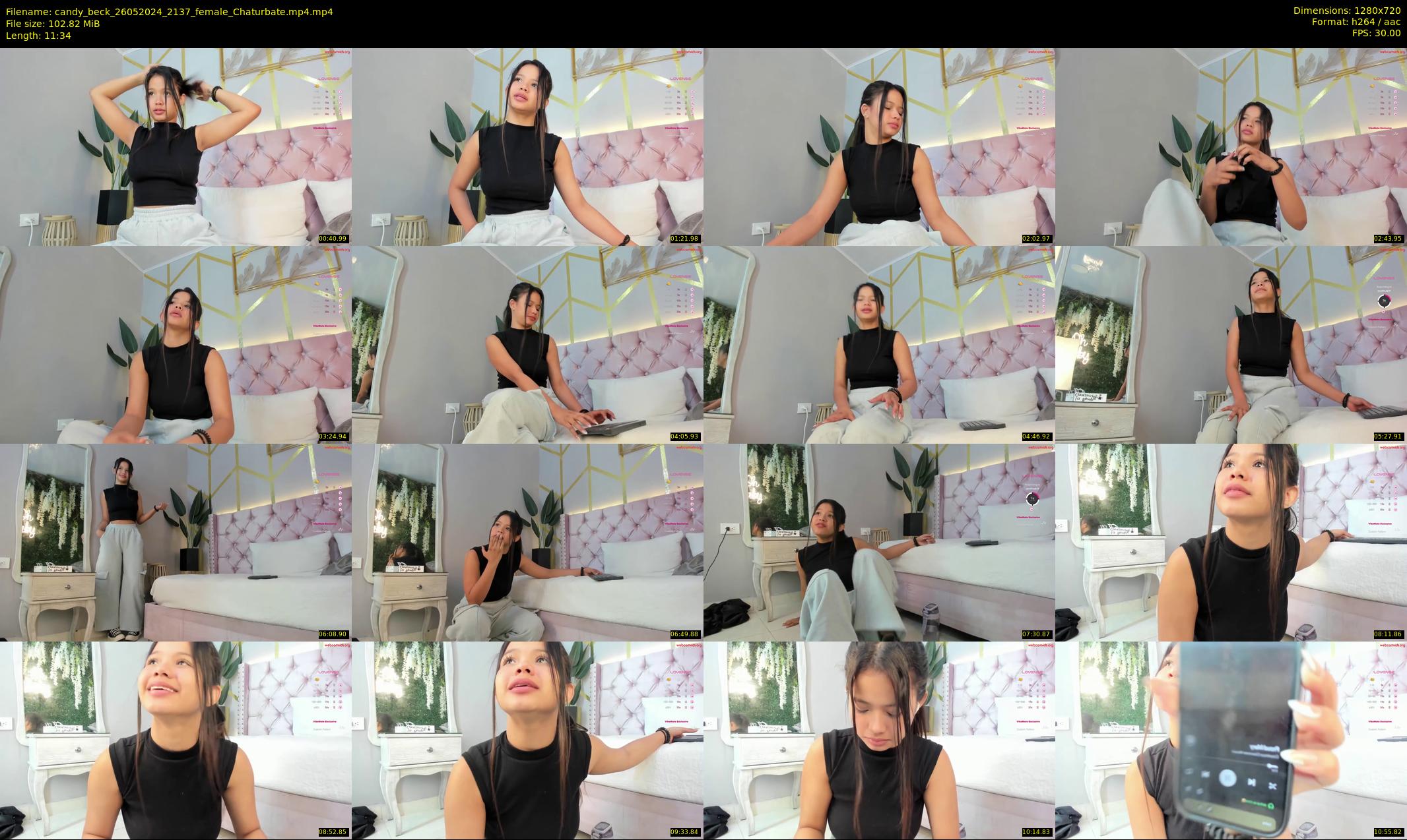candy_beck — 12 minute Chaturbate female cam show recording, 720p, May 26, 2024