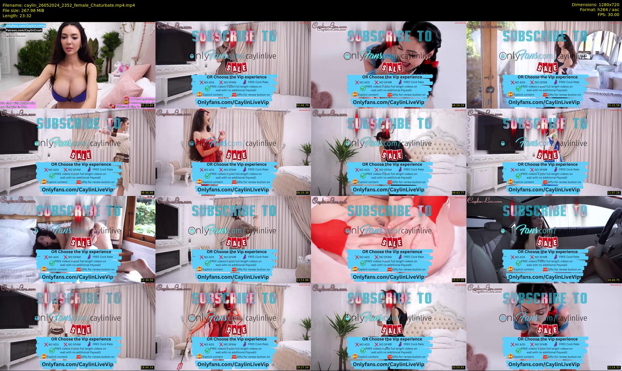 caylin — 24 minute Chaturbate female cam show recording, 720p, May 26, 2024