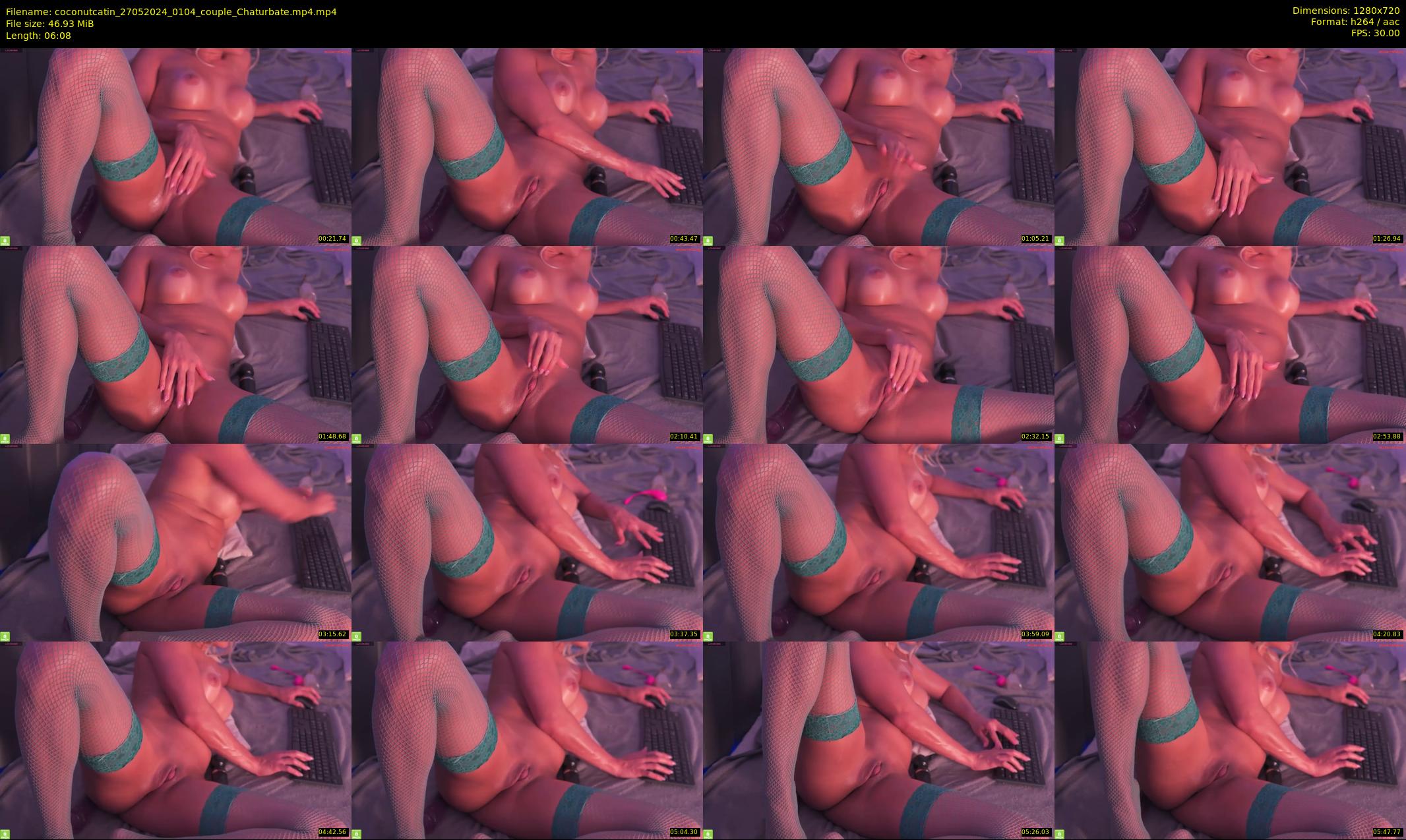 coconutcatin — 7 minute Chaturbate couple cam show recording, 720p, May 27, 2024