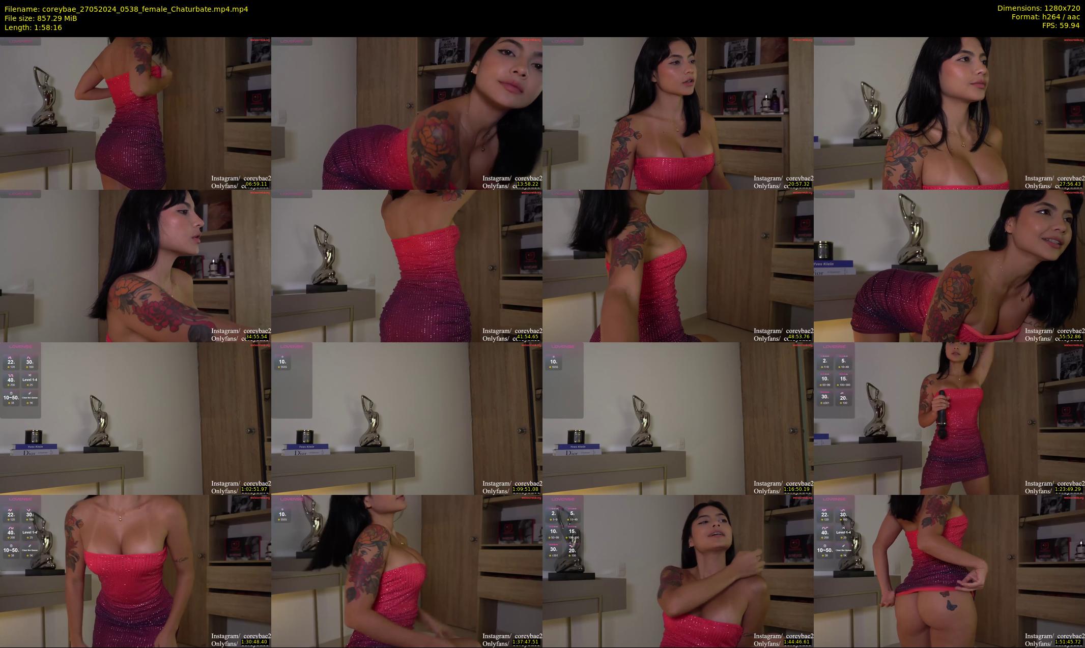 coreybae — 119 minute Chaturbate female cam show recording, 720p, May 27, 2024