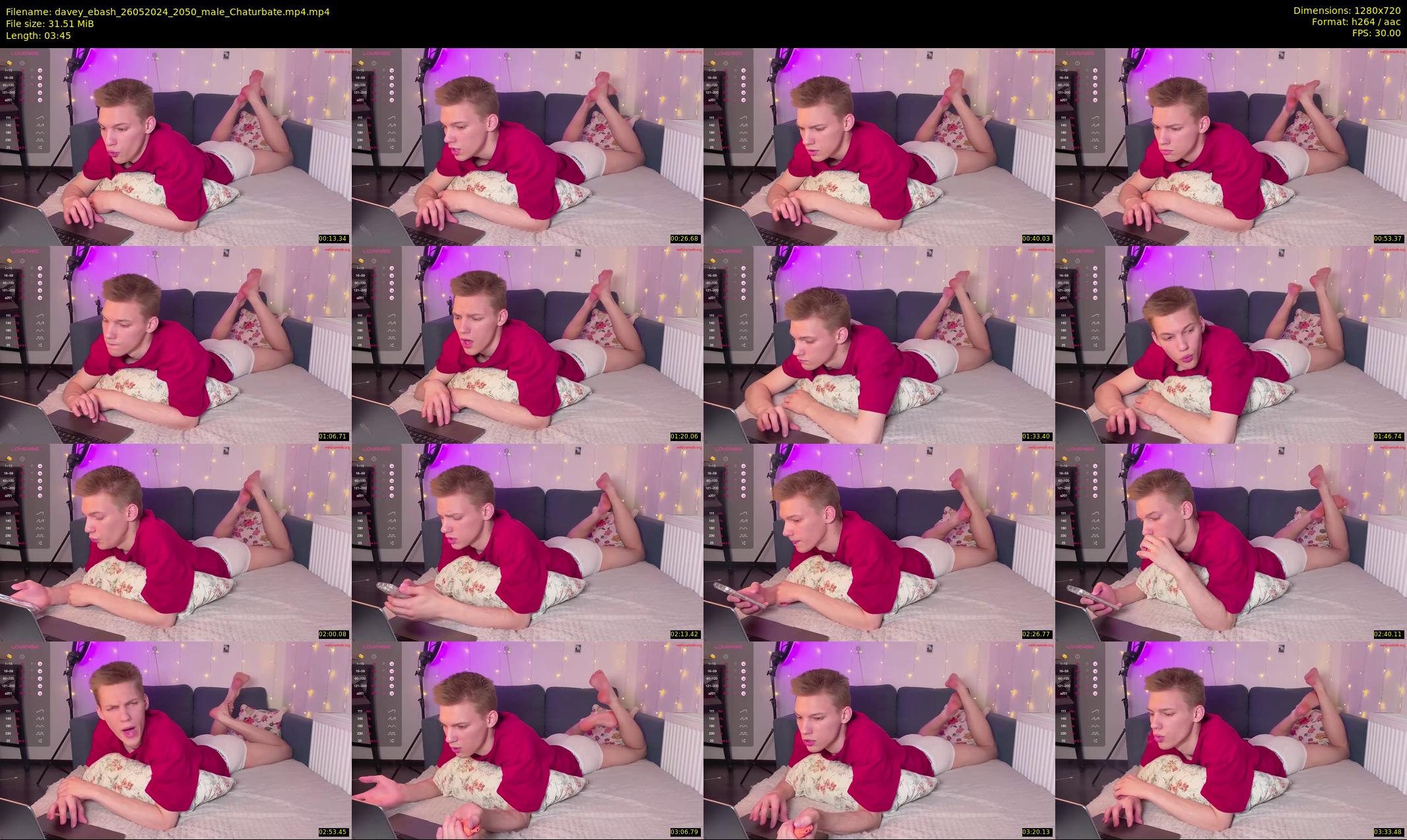 davey_ebash — 4 minute Chaturbate male cam show recording, 720p, May 26, 2024