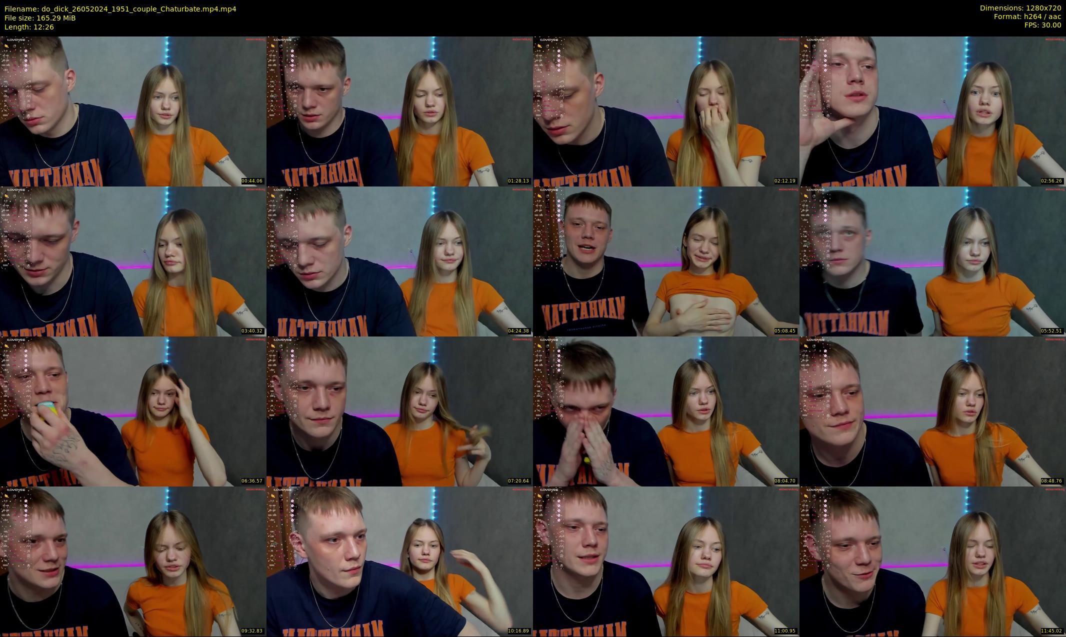 do_dick — 13 minute Chaturbate couple cam show recording, 720p, May 26, 2024