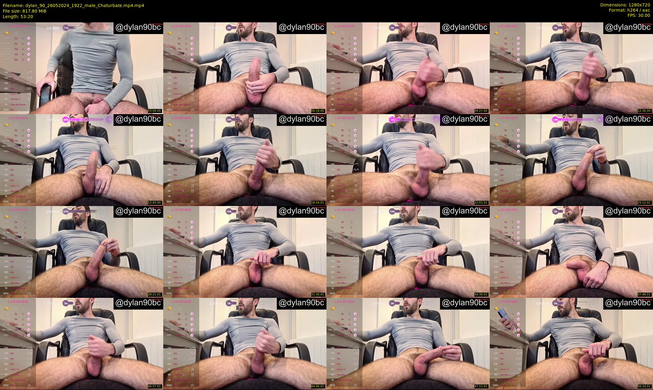 dylan_90 — 54 minute Chaturbate male cam show recording, 720p, May 26, 2024