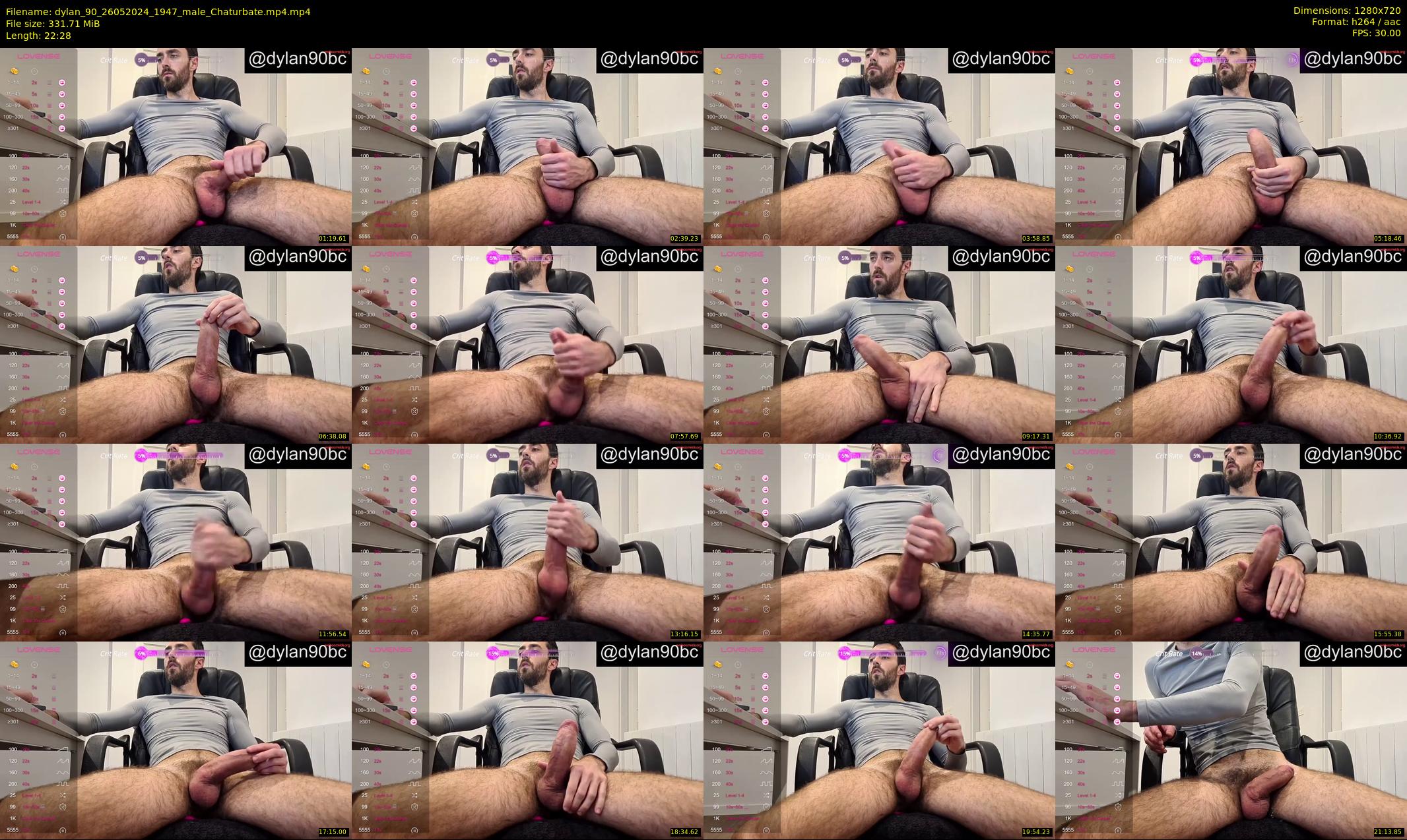 dylan_90 — 23 minute Chaturbate male cam show recording, 720p, May 26, 2024