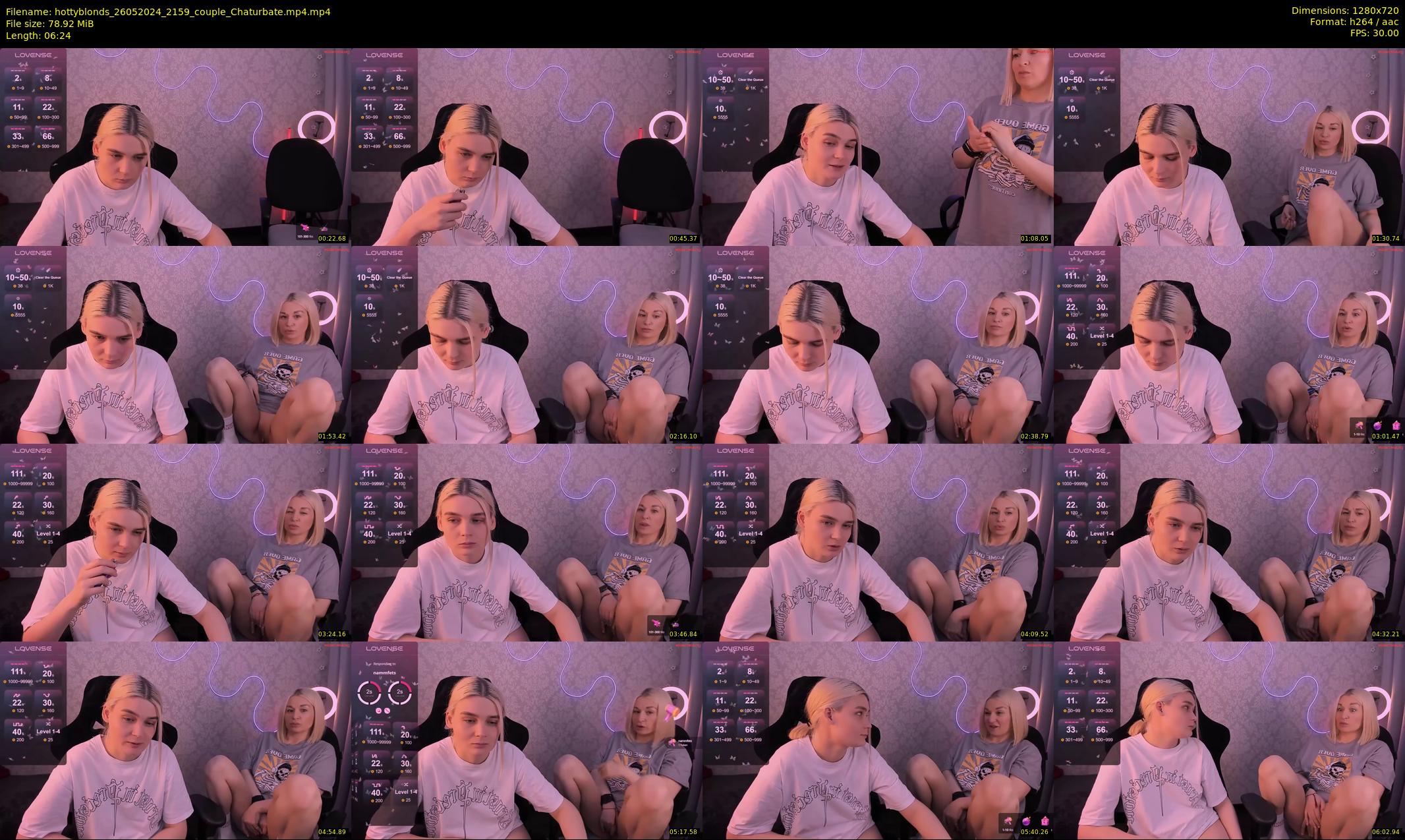 hottyblonds — 7 minute Chaturbate couple cam show recording, 720p, May 26, 2024