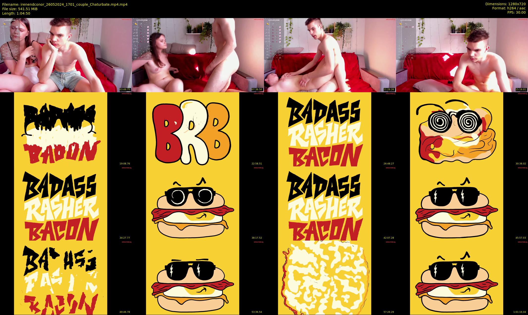 irenendconor — 65 minute Chaturbate couple cam show recording, 720p, May 26, 2024