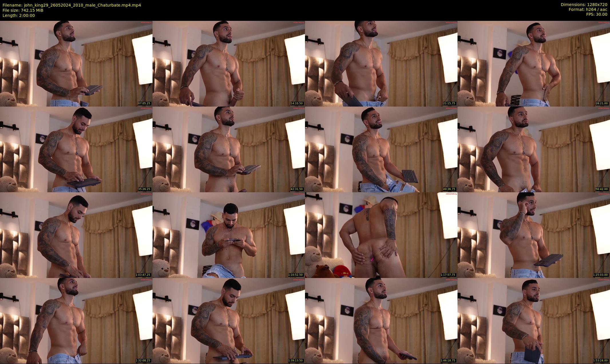 john_king29 — 120 minute Chaturbate male cam show recording, 720p, May 26, 2024