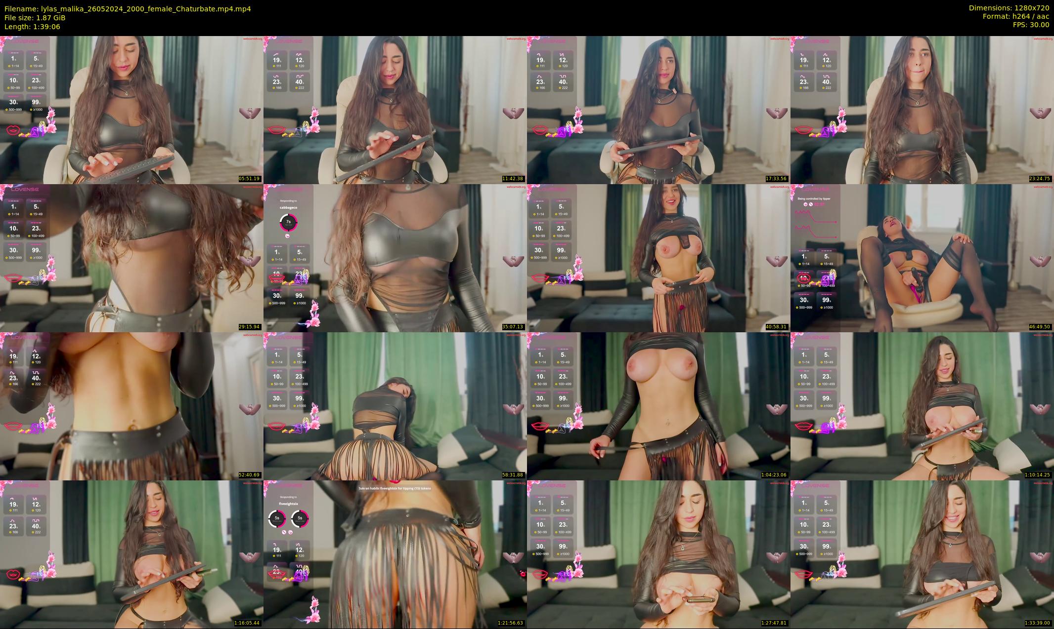 lylas_malika — 100 minute Chaturbate female cam show recording, 720p, May 26, 2024