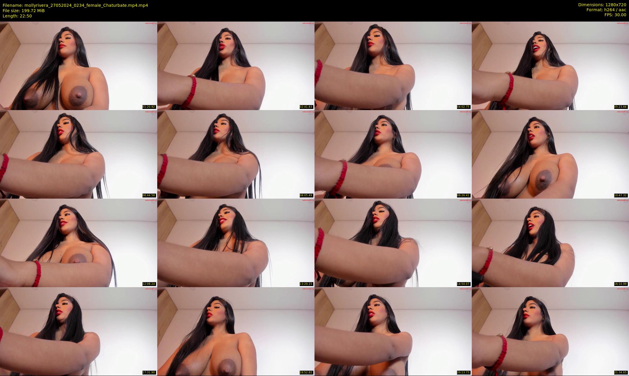 mollyrivera — 23 minute Chaturbate female cam show recording, 720p, May 27, 2024