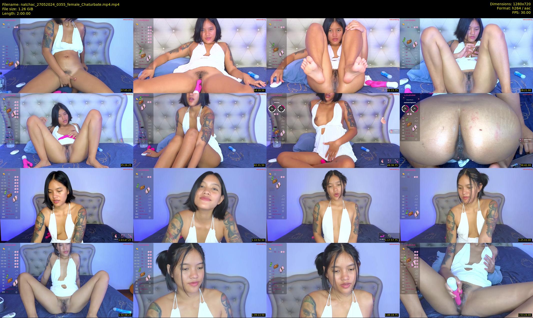 natchac — 120 minute Chaturbate female cam show recording, 720p, May 27, 2024