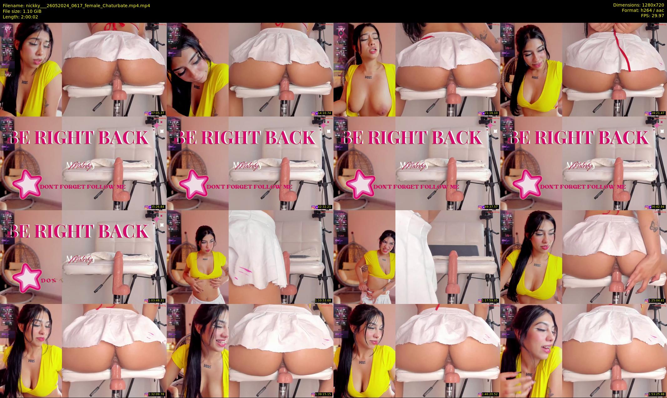 nickky__ — 121 minute Chaturbate female cam show recording, 720p, May 26, 2024