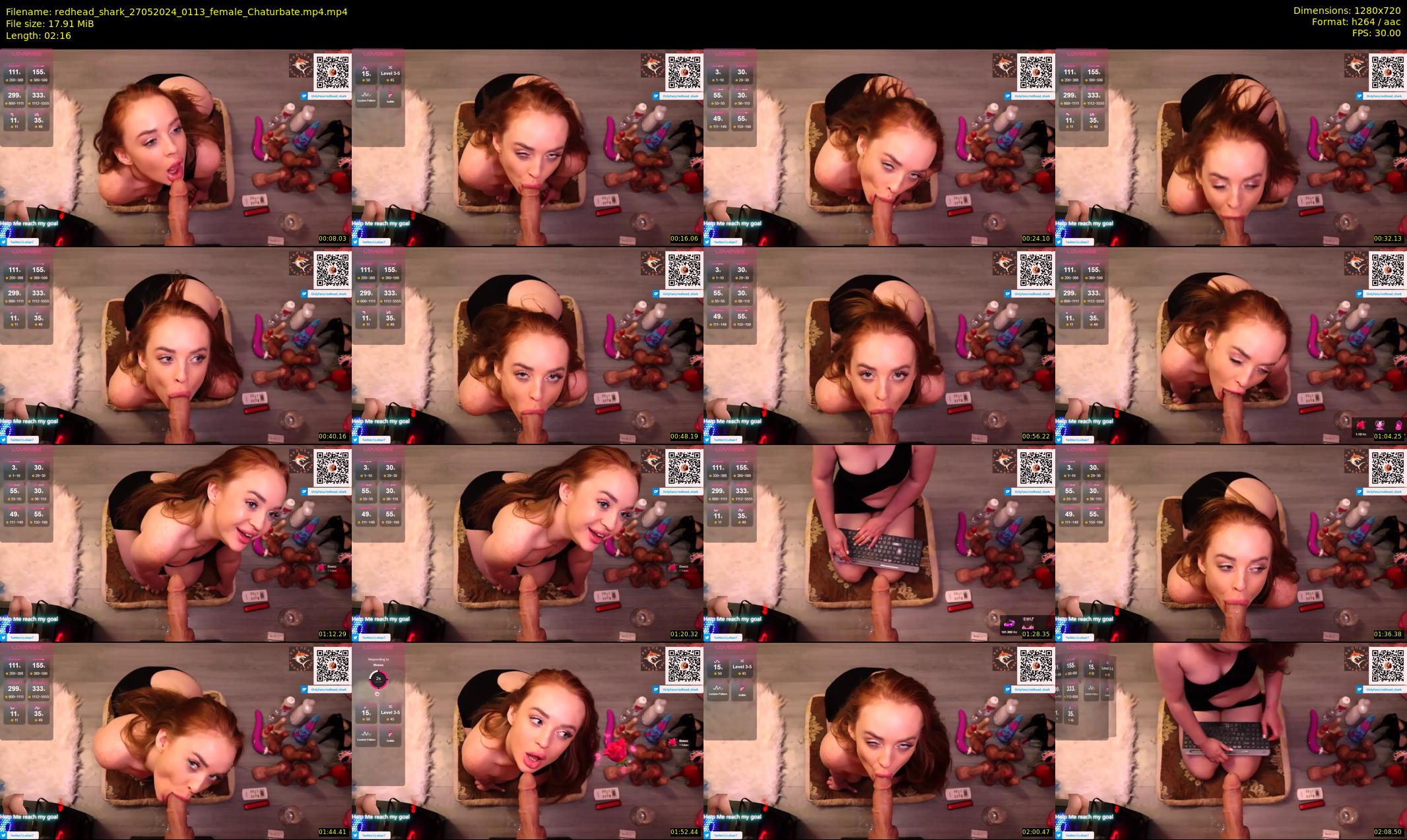 redhead_shark — 3 minute Chaturbate female cam show recording, 720p, May 27, 2024