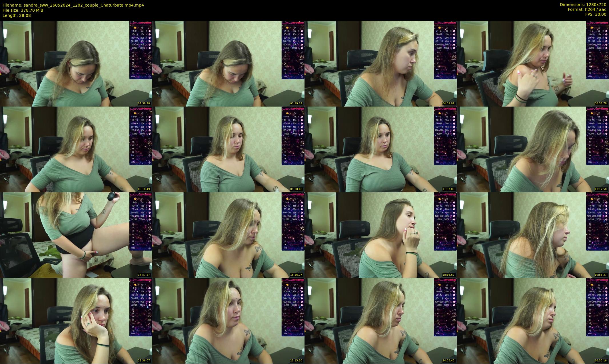 sandra_sww — 29 minute Chaturbate couple cam show recording, 720p, May 26, 2024