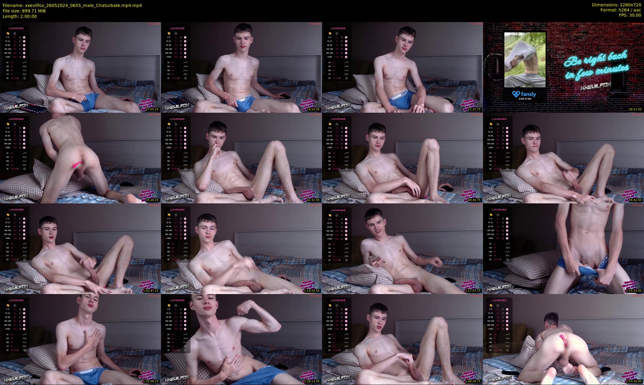 xxevilfox — 120 minute Chaturbate male cam show recording, 720p, May 26, 2024