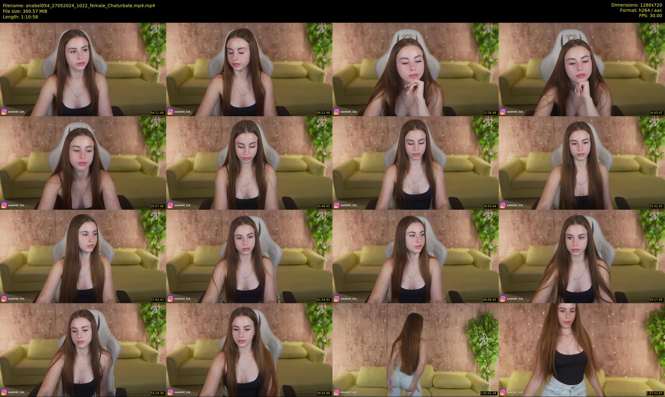 anabel054 — 71 minute Chaturbate female cam show recording, 720p, May 27, 2024