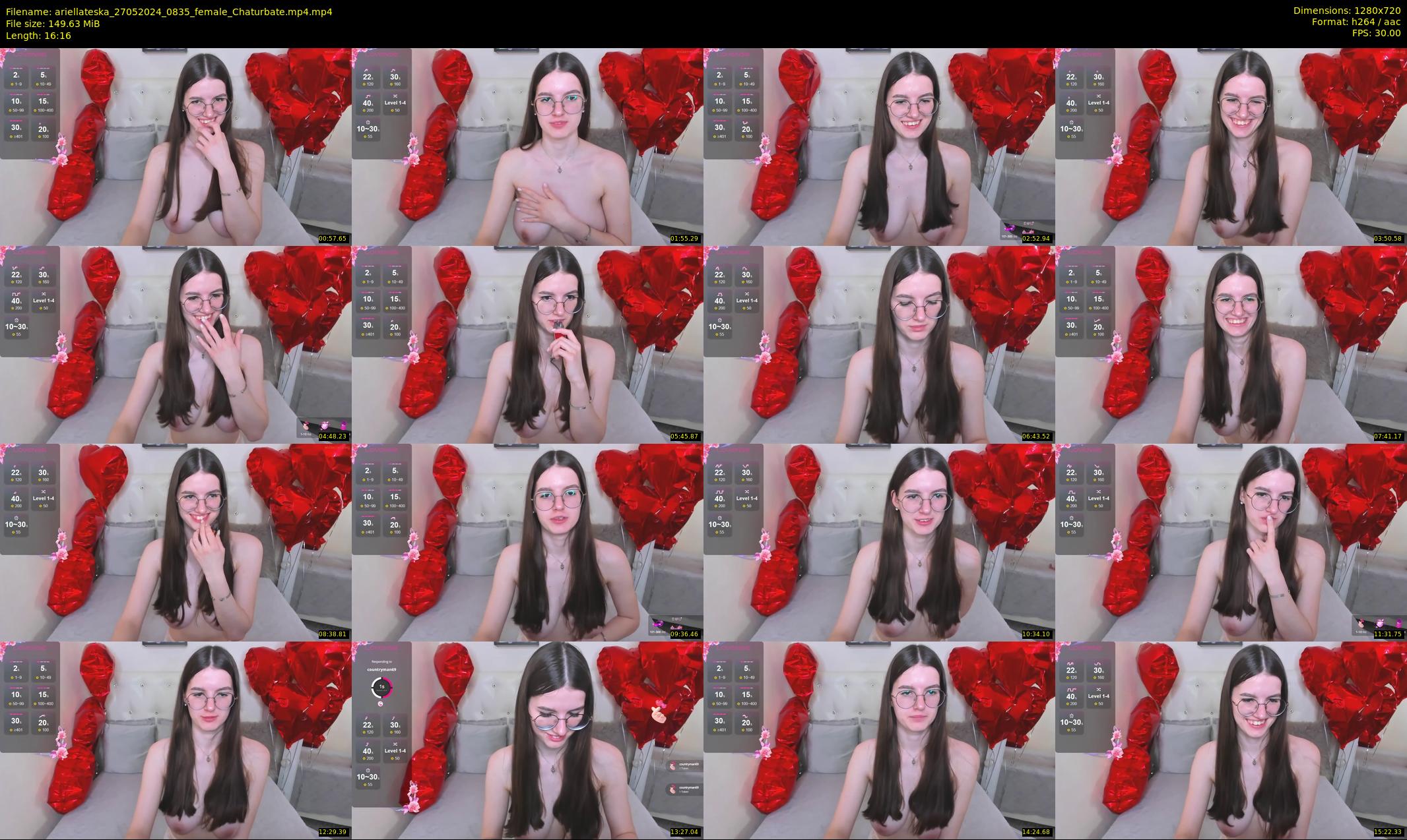 ariellateska — 17 minute Chaturbate female cam show recording, 720p, May 27, 2024