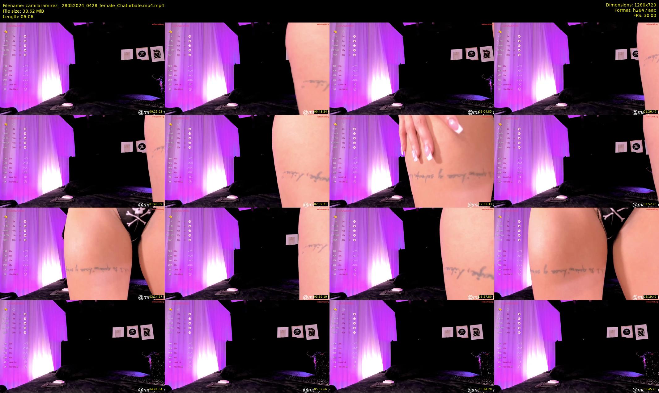 camilaramirez_ — 7 minute Chaturbate female cam show recording, 720p, May 28, 2024