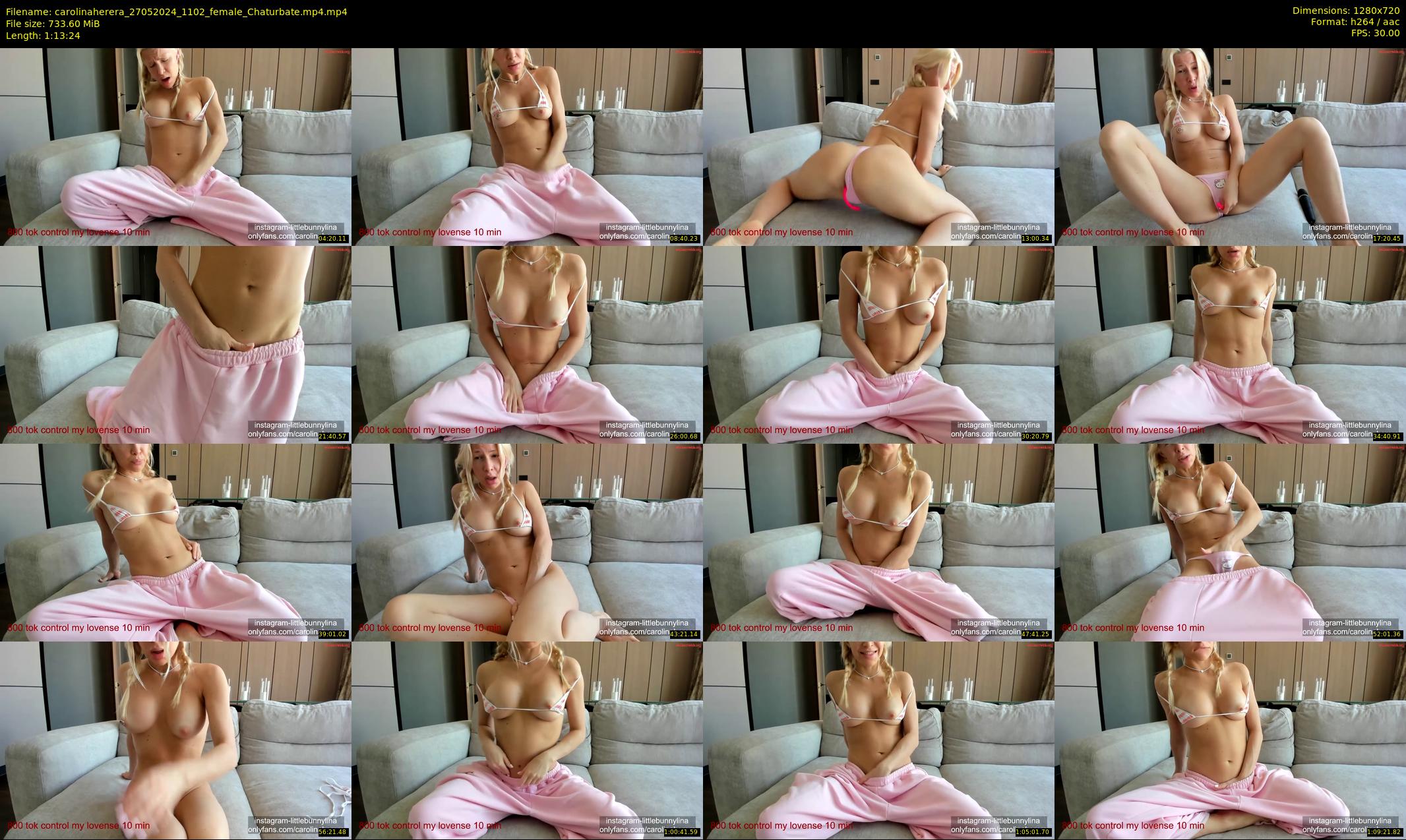 carolinaherera — 74 minute Chaturbate female cam show recording, 720p, May 27, 2024