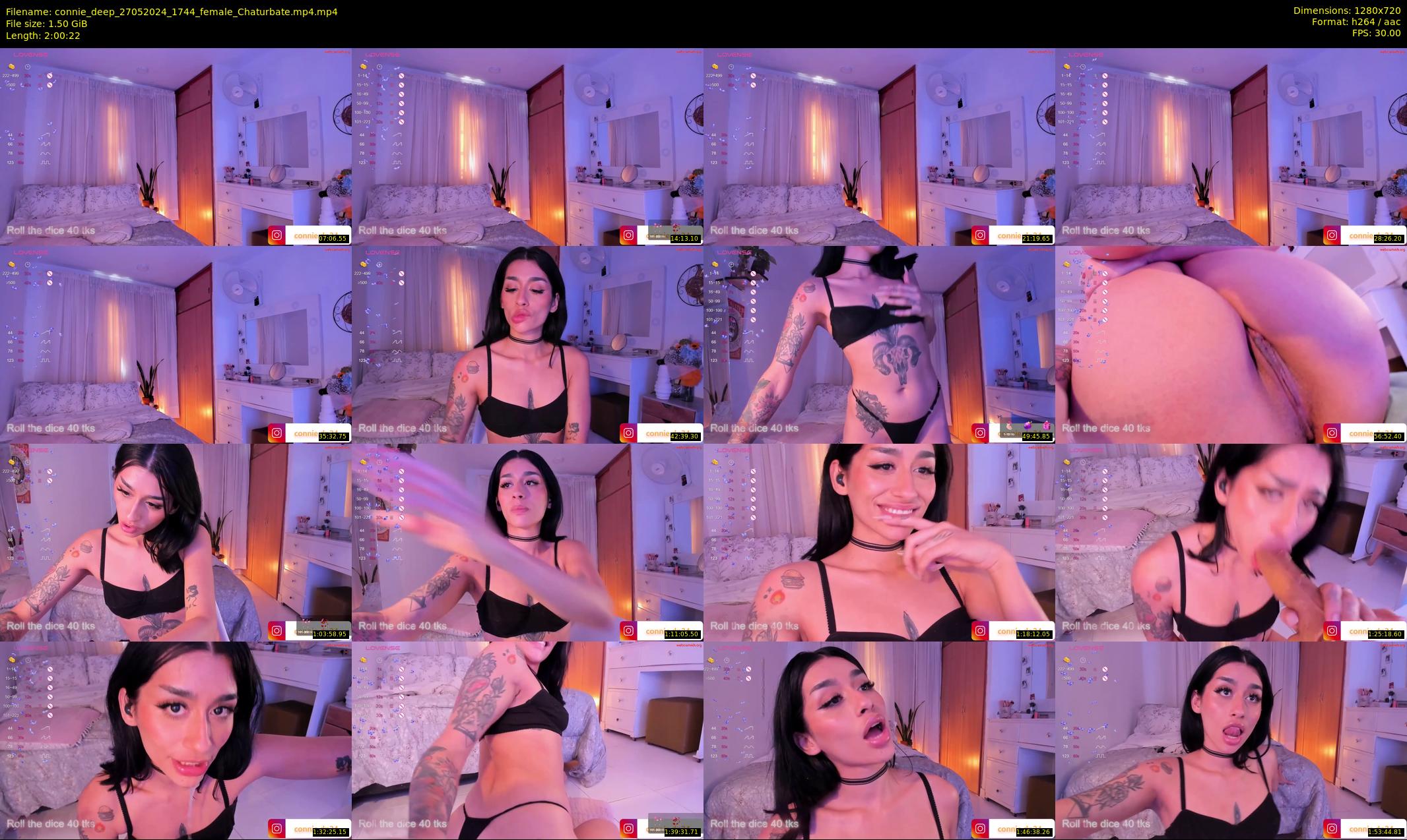 connie_deep — 121 minute Chaturbate female cam show recording, 720p, May 27, 2024