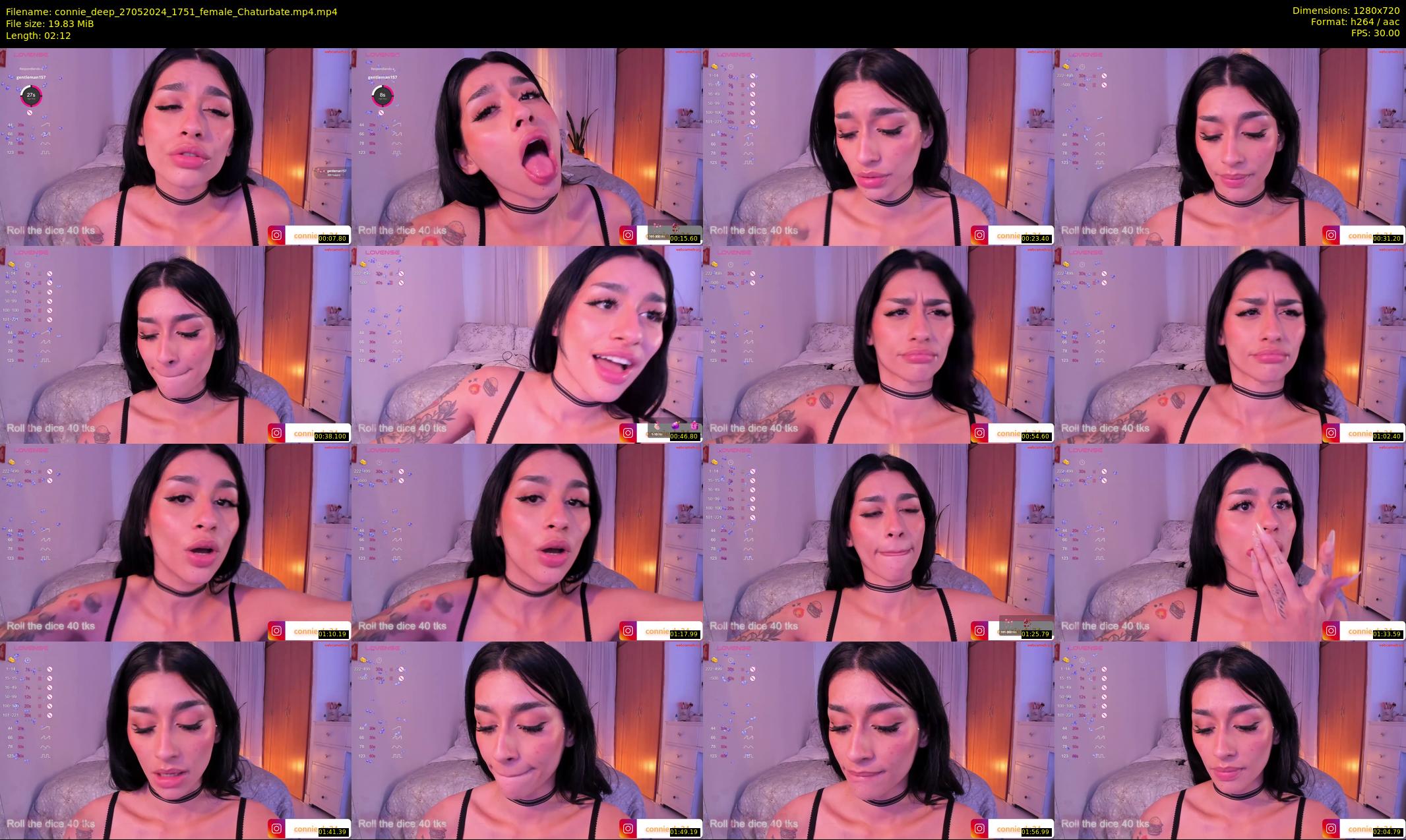 connie_deep — 3 minute Chaturbate female cam show recording, 720p, May 27, 2024