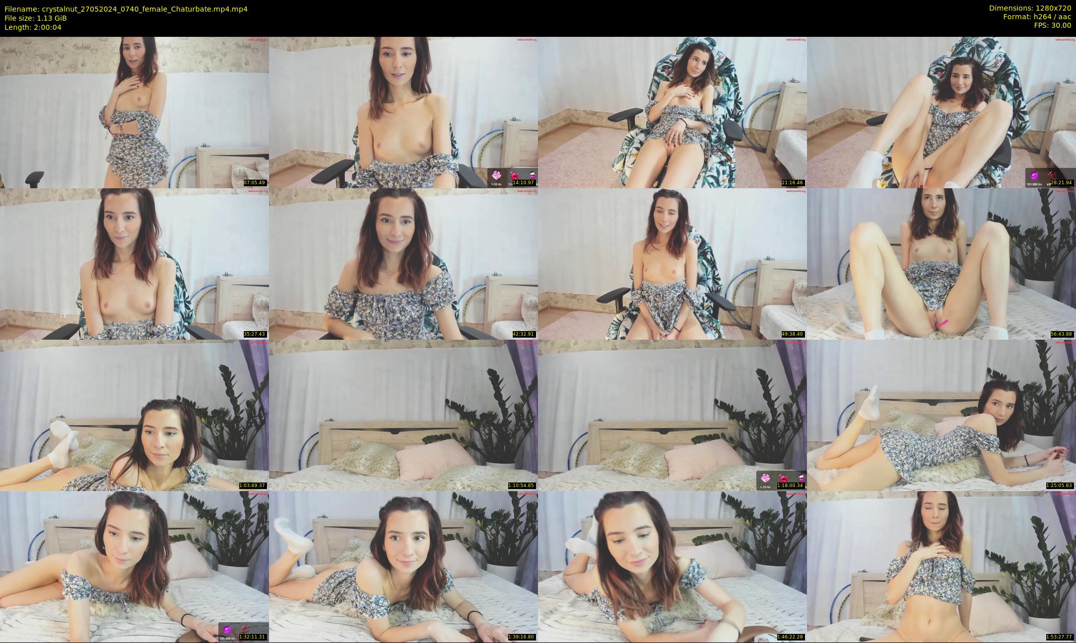 crystalnut — 121 minute Chaturbate female cam show recording, 720p, May 27, 2024