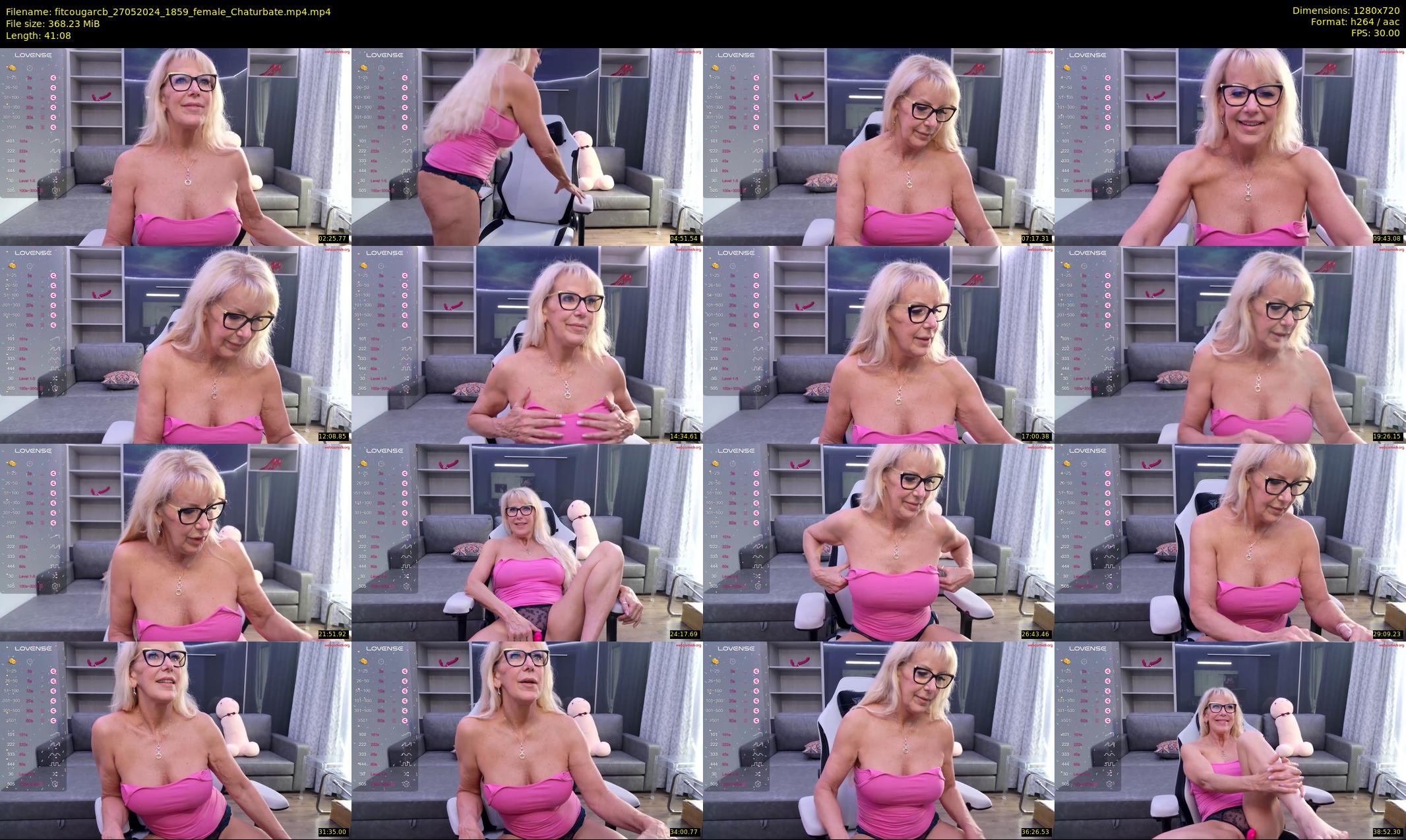 fitcougarcb — 42 minute Chaturbate female cam show recording, 720p, May 27, 2024