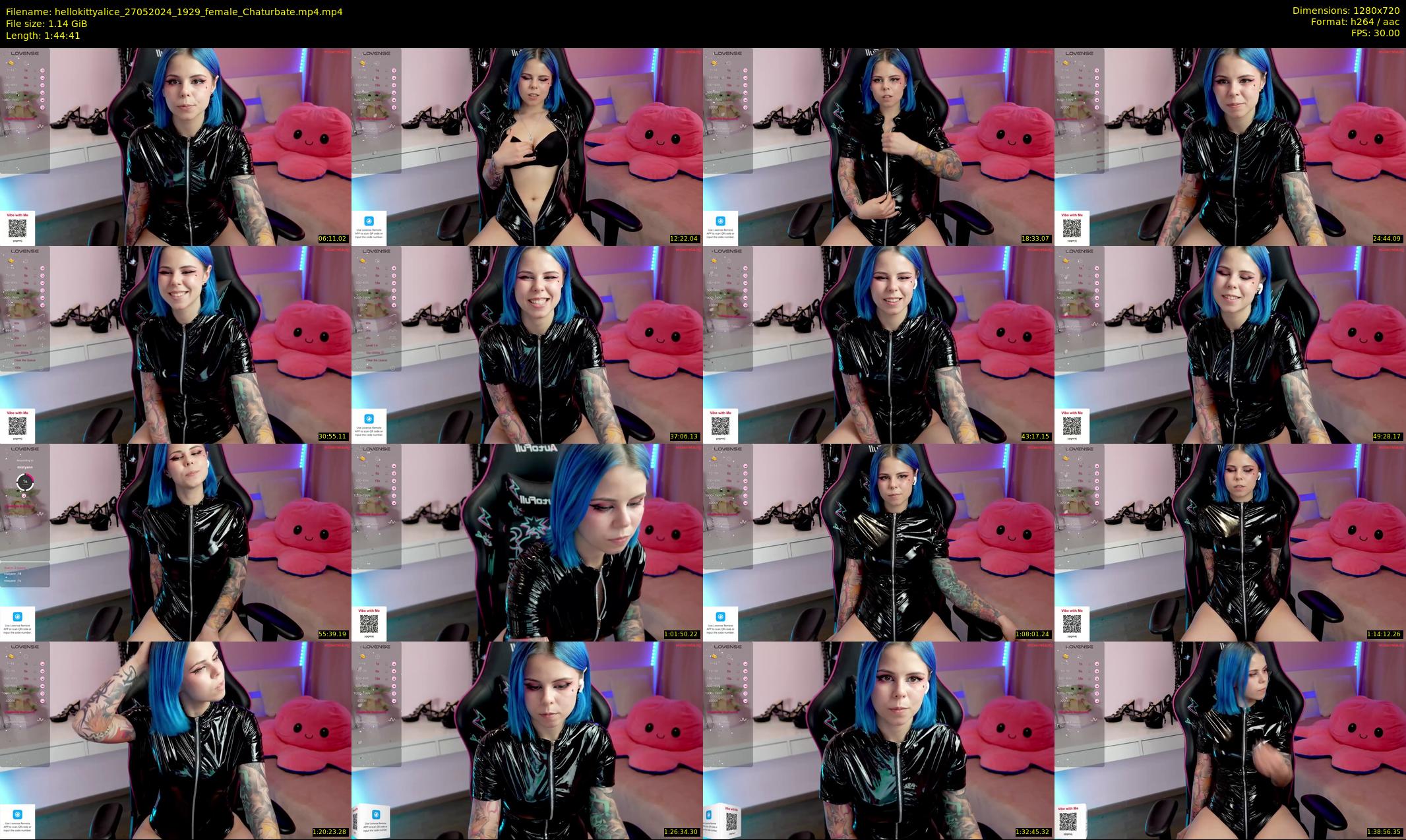hellokittyalice — 105 minute Chaturbate female cam show recording, 720p, May 27, 2024