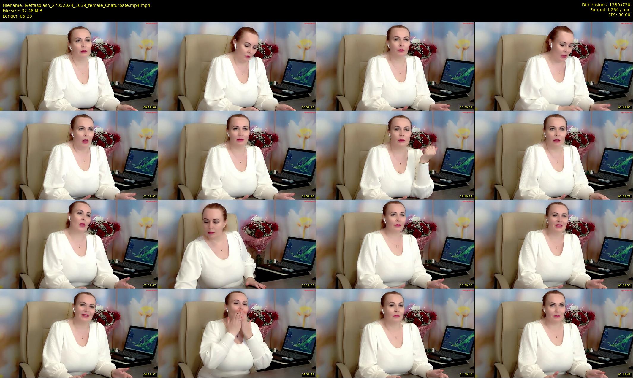 ivettasplash — 6 minute Chaturbate female cam show recording, 720p, May 27, 2024