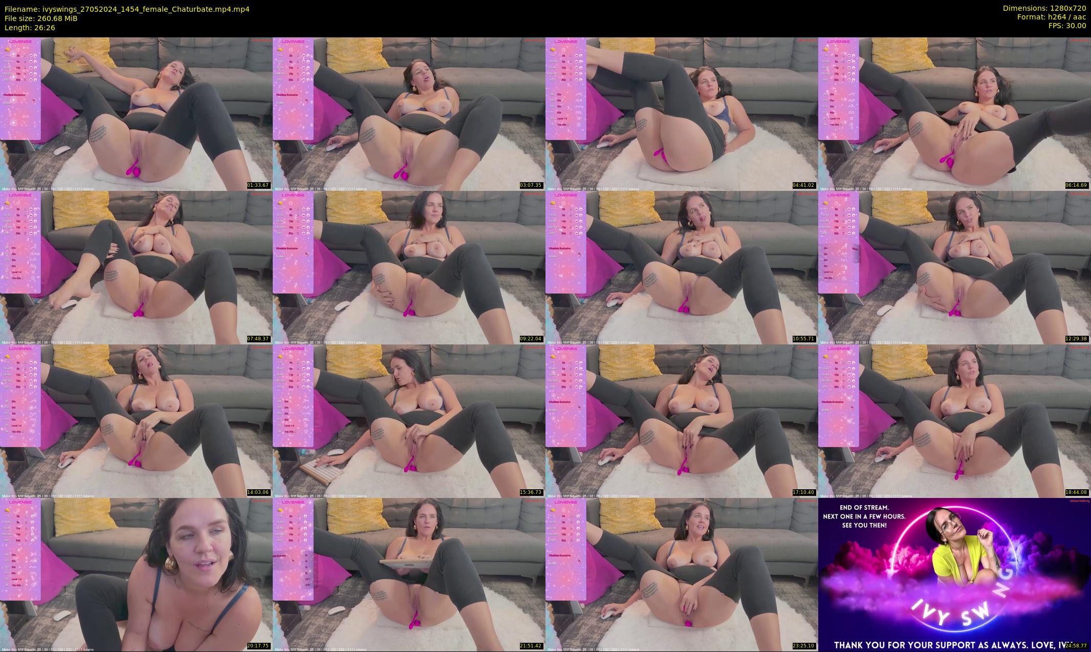 ivyswings — 27 minute Chaturbate female cam show recording, 720p, May 27, 2024